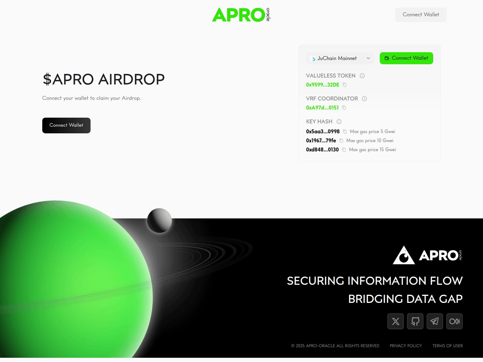 Screenshot of airdrop-apro.xyz