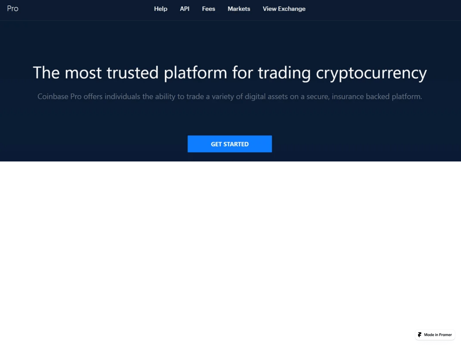 Screenshot of access-coinpro-web-en.framer.ai