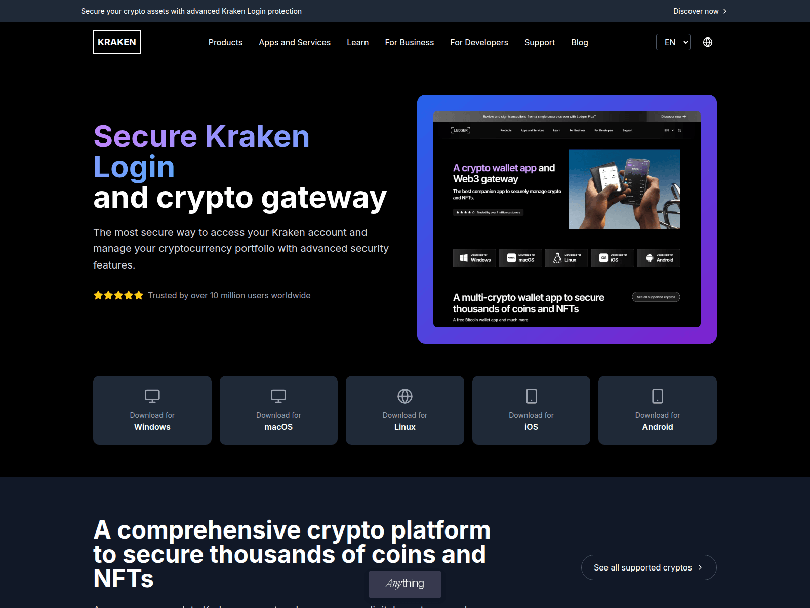 Screenshot of secure-ledger-blog.created.app