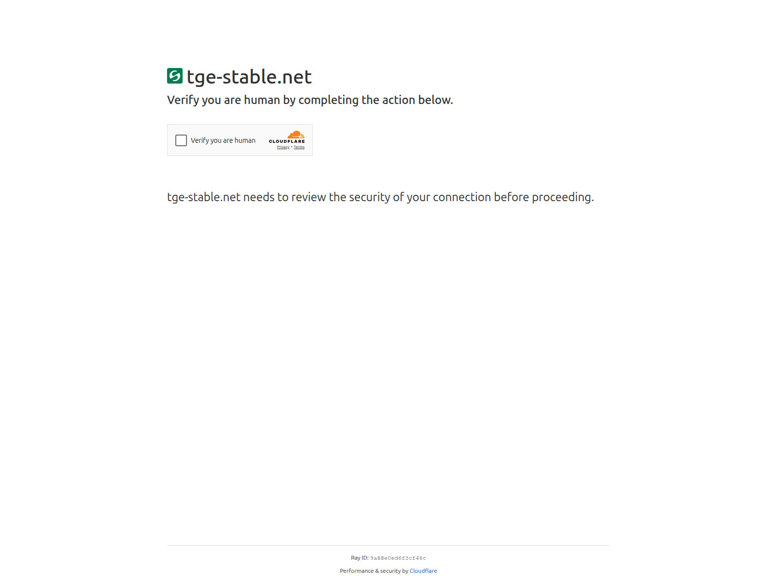 Screenshot of tge-stable.net