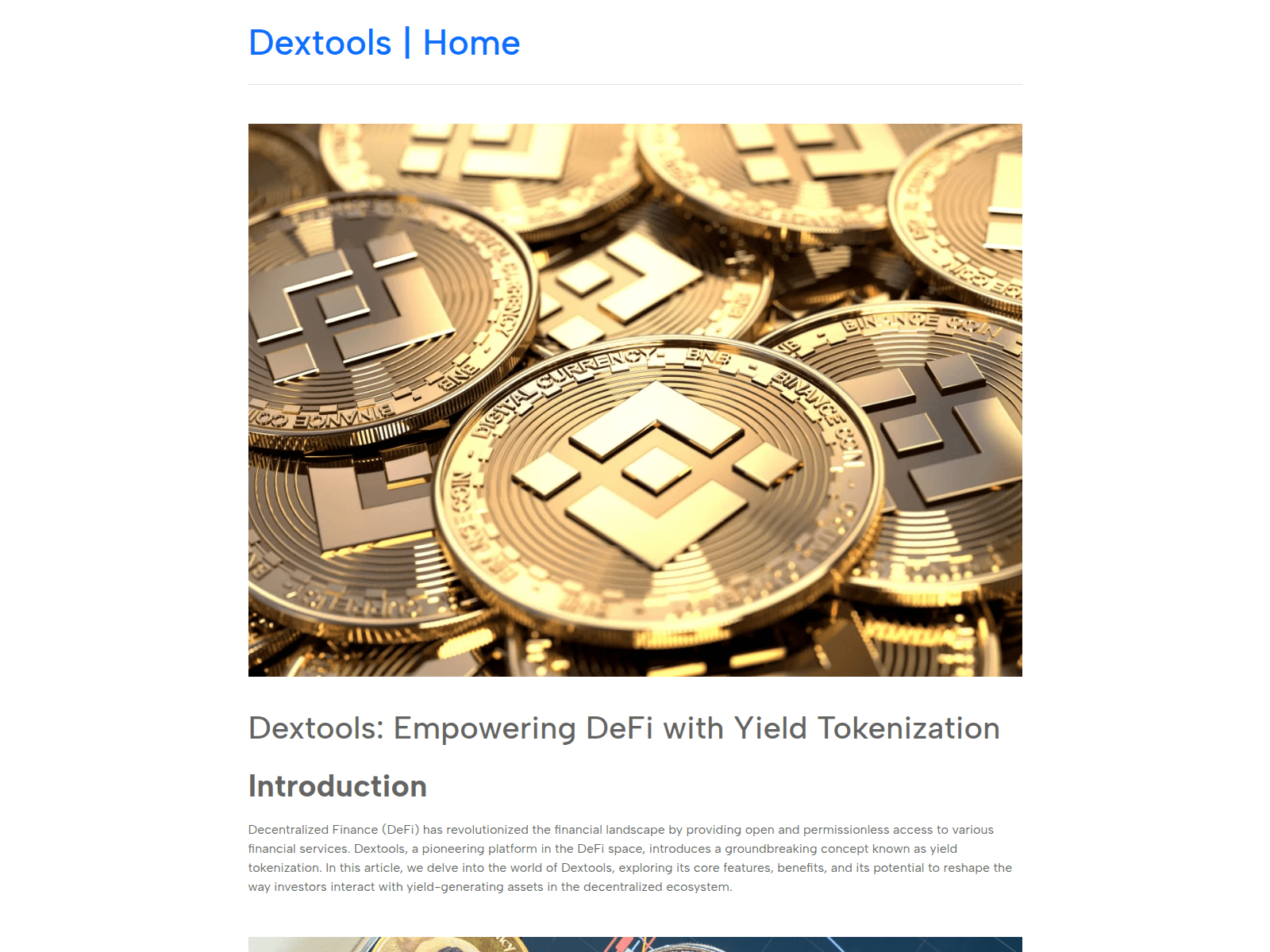 Screenshot of io-dextools.github.io