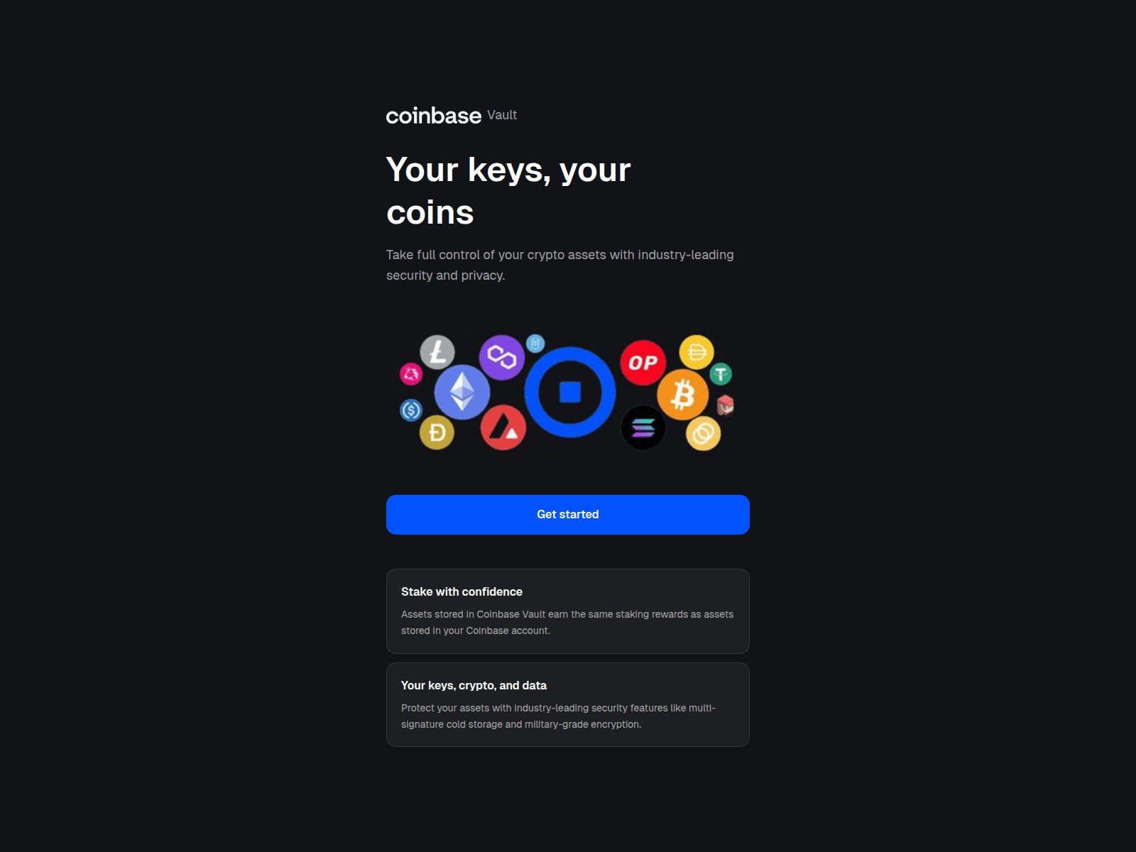 Screenshot of v0-coinbasevaultsetup.vercel.app