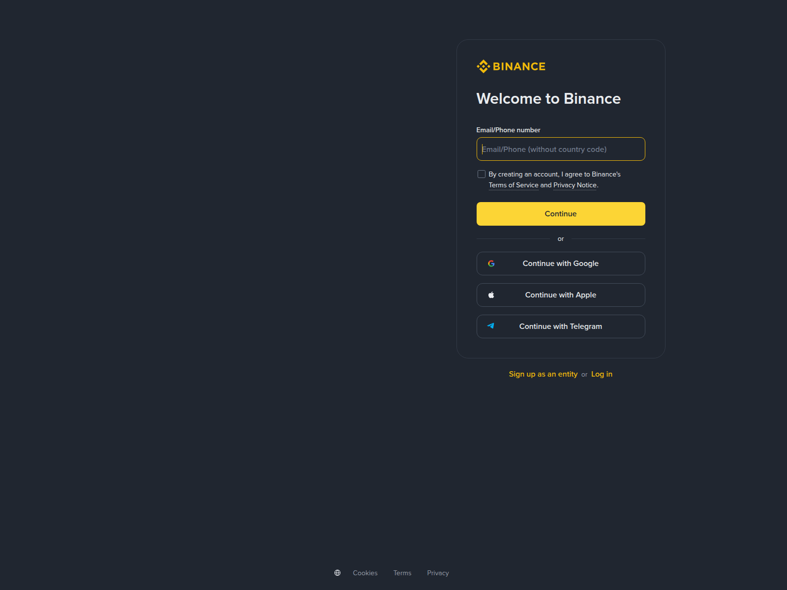Screenshot of nwkpykccvfzubbl.wwcoinbase.com