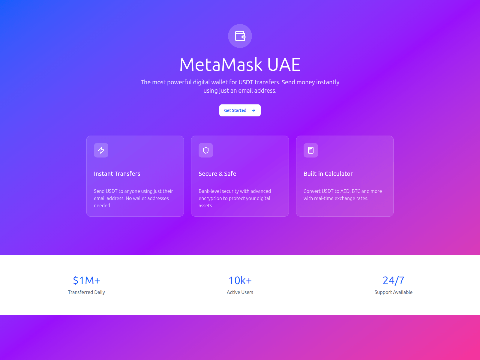 Screenshot of metamaskuae.com