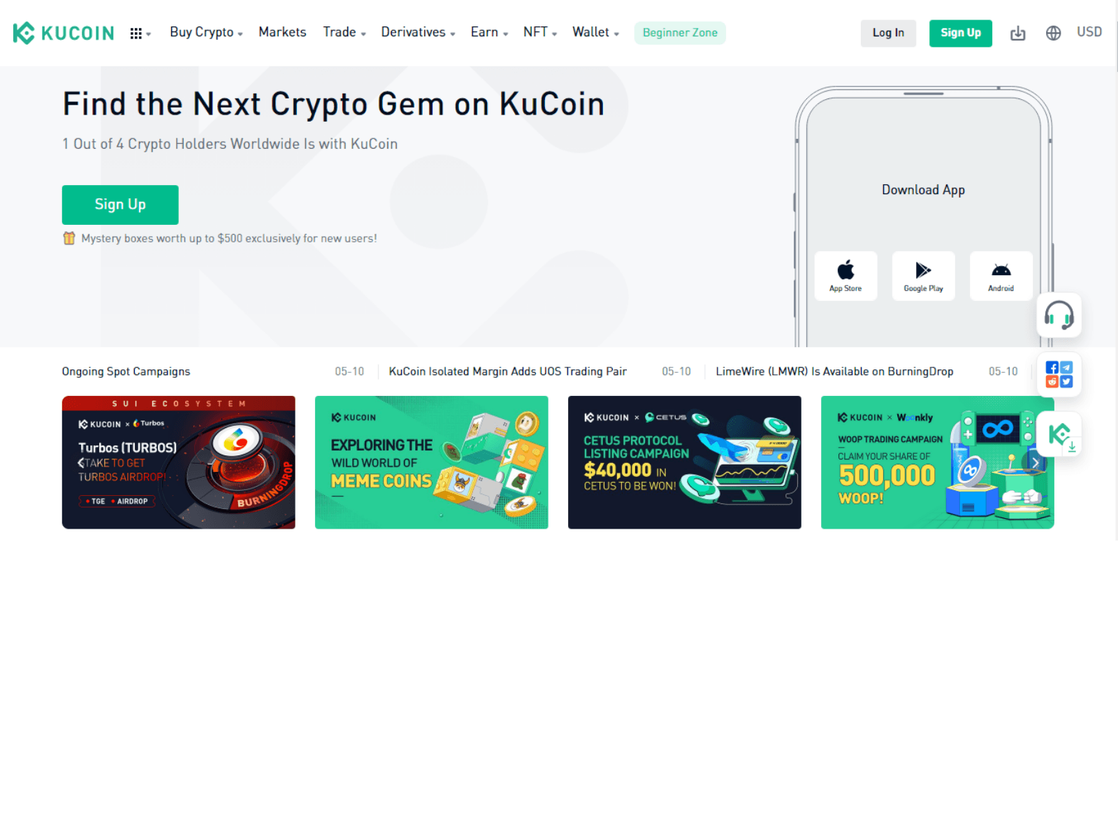 Screenshot of kuucoinloginie.webflow.io