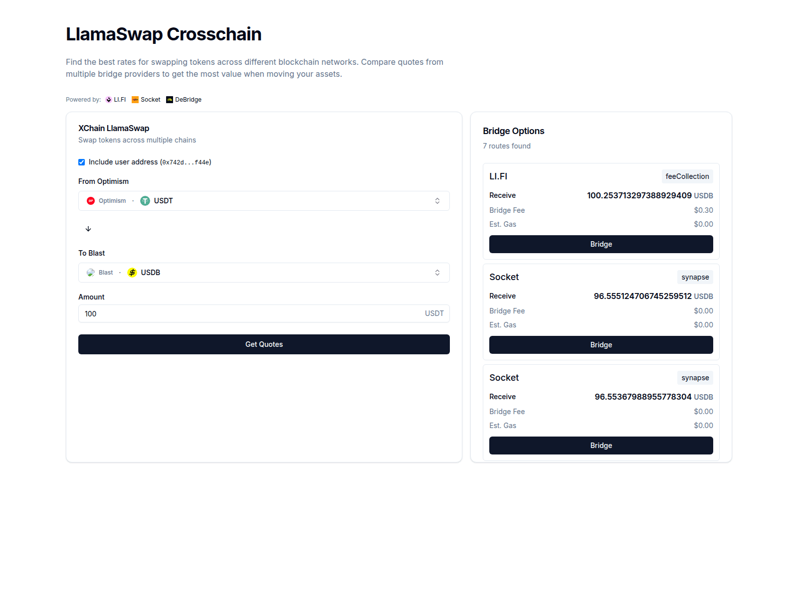 Screenshot of crossllama.pages.dev