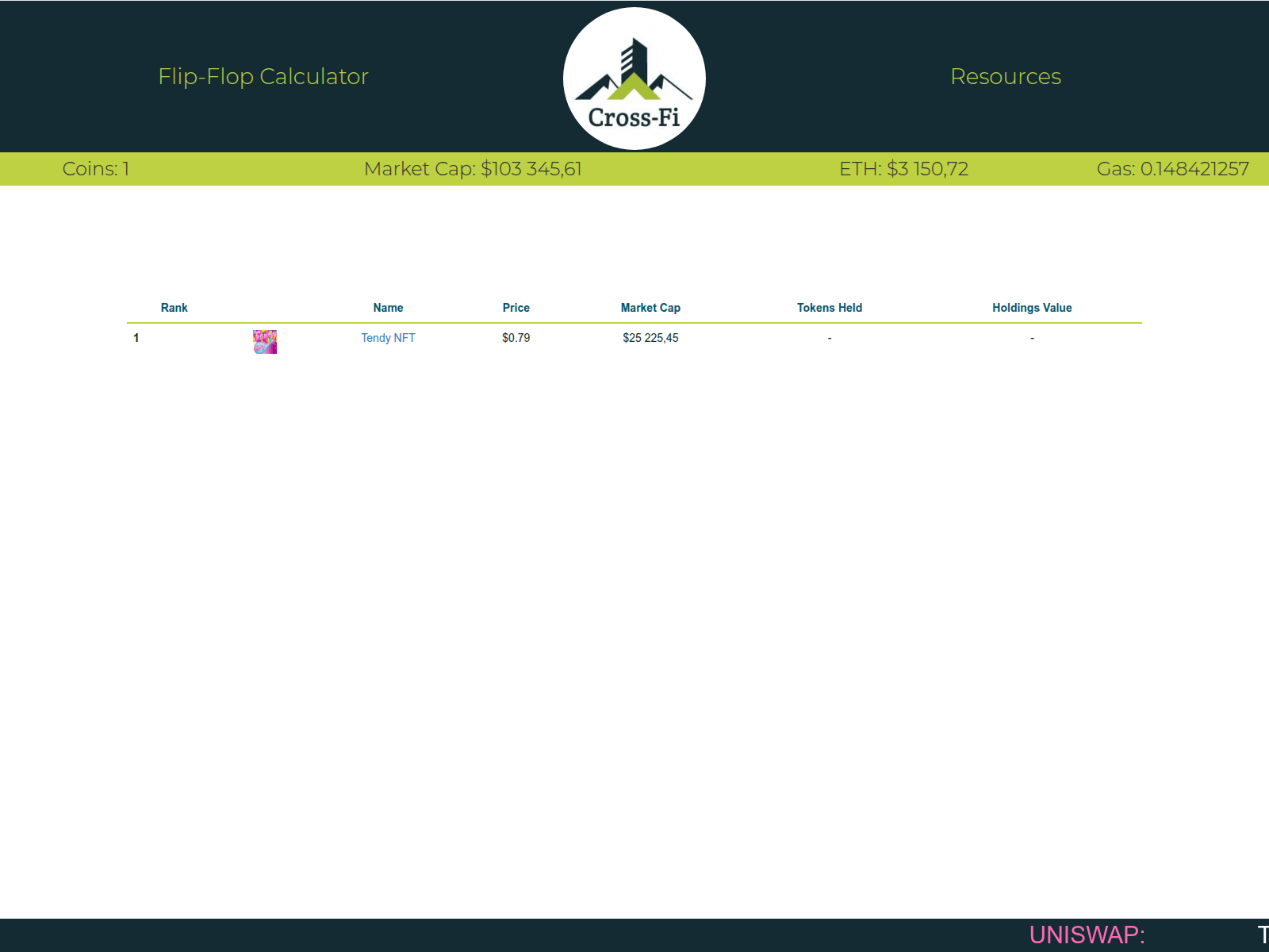 Forensic screenshot of cross-fi.org