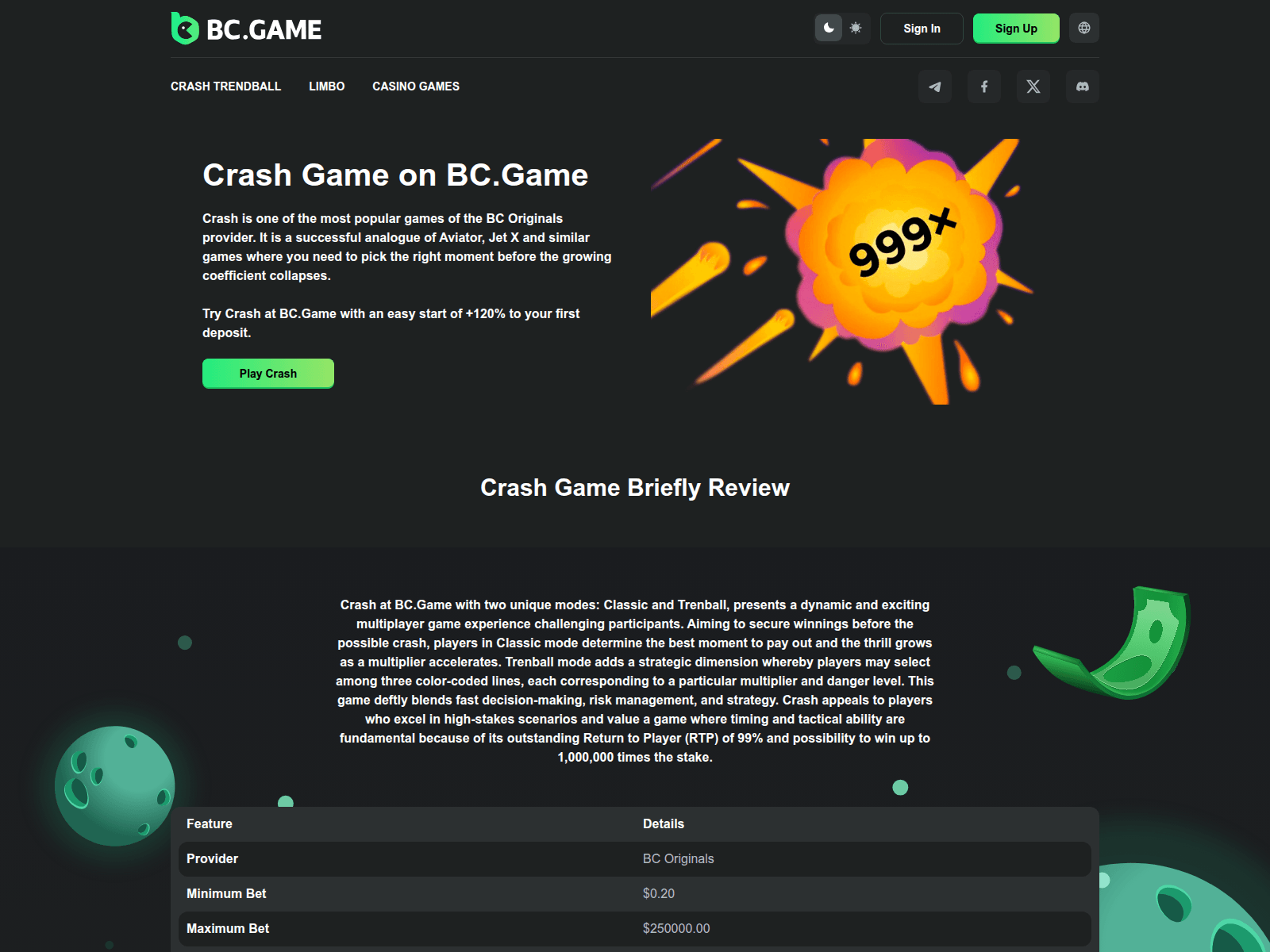 Screenshot of crash-bc-game.com