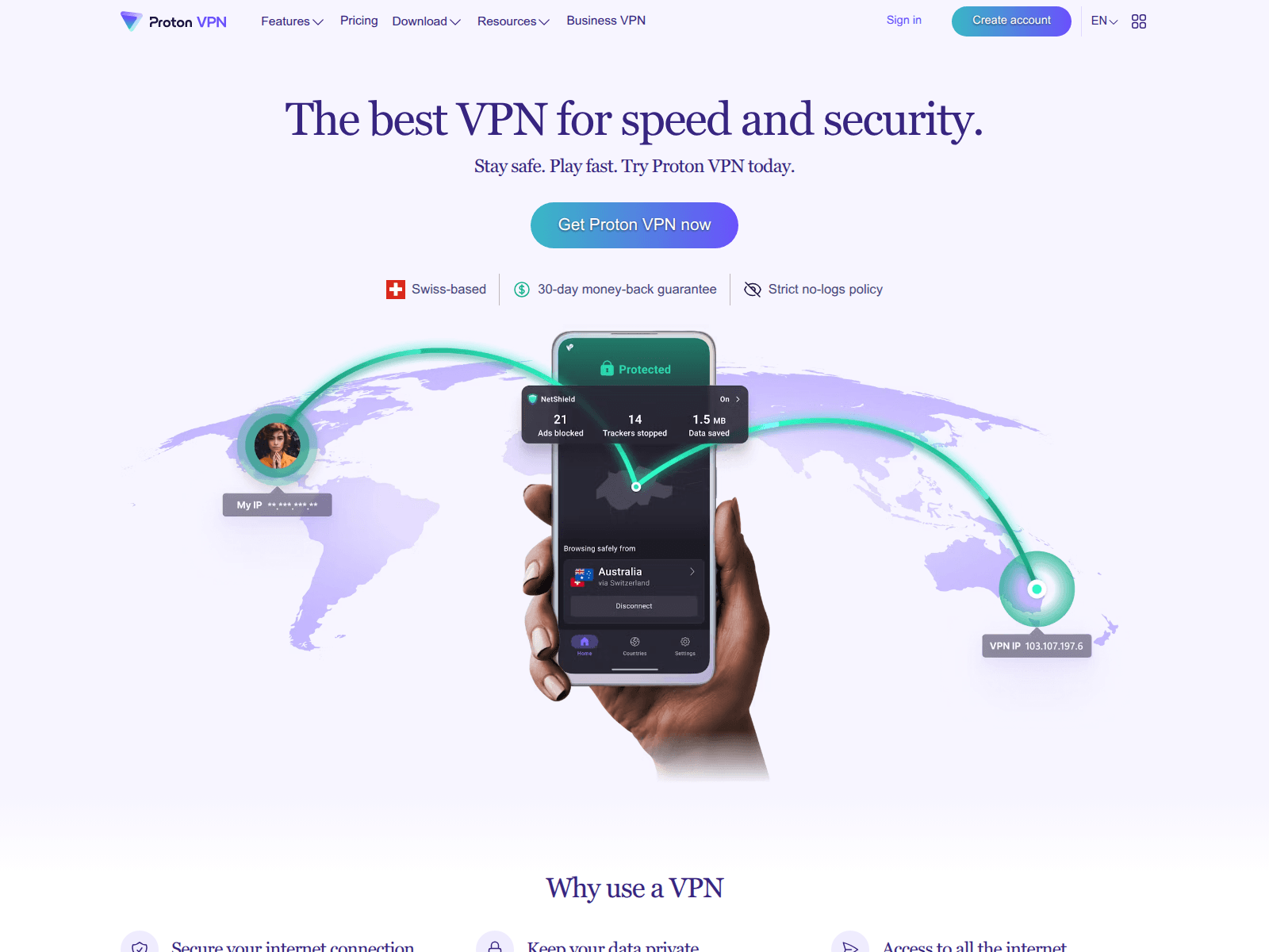 Screenshot of protonvpn.vercel.app