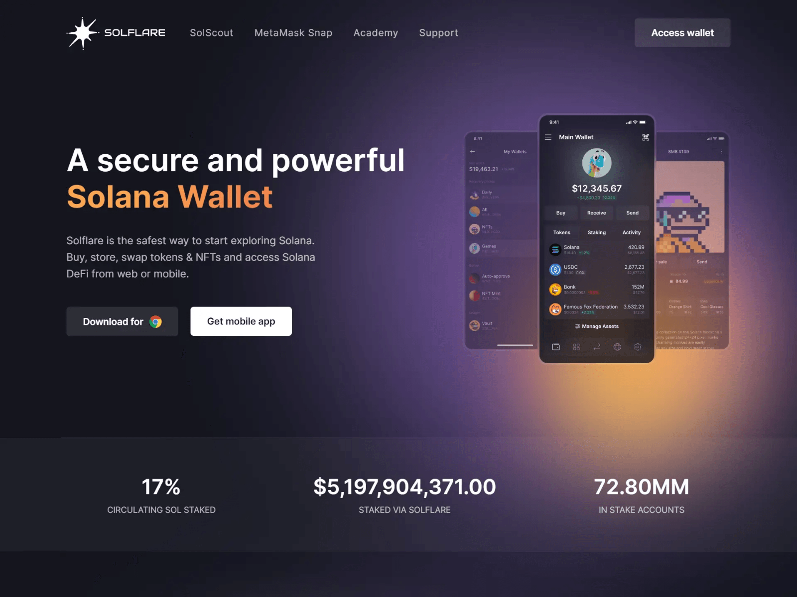 Screenshot of solfalre.github.io