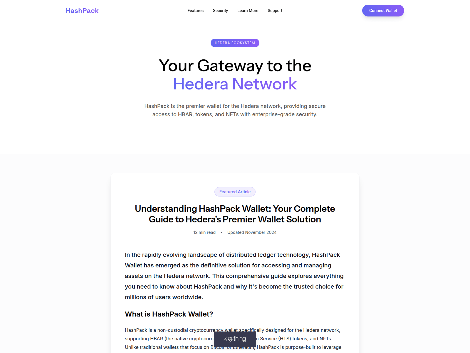 Screenshot of hashpack-world.created.app