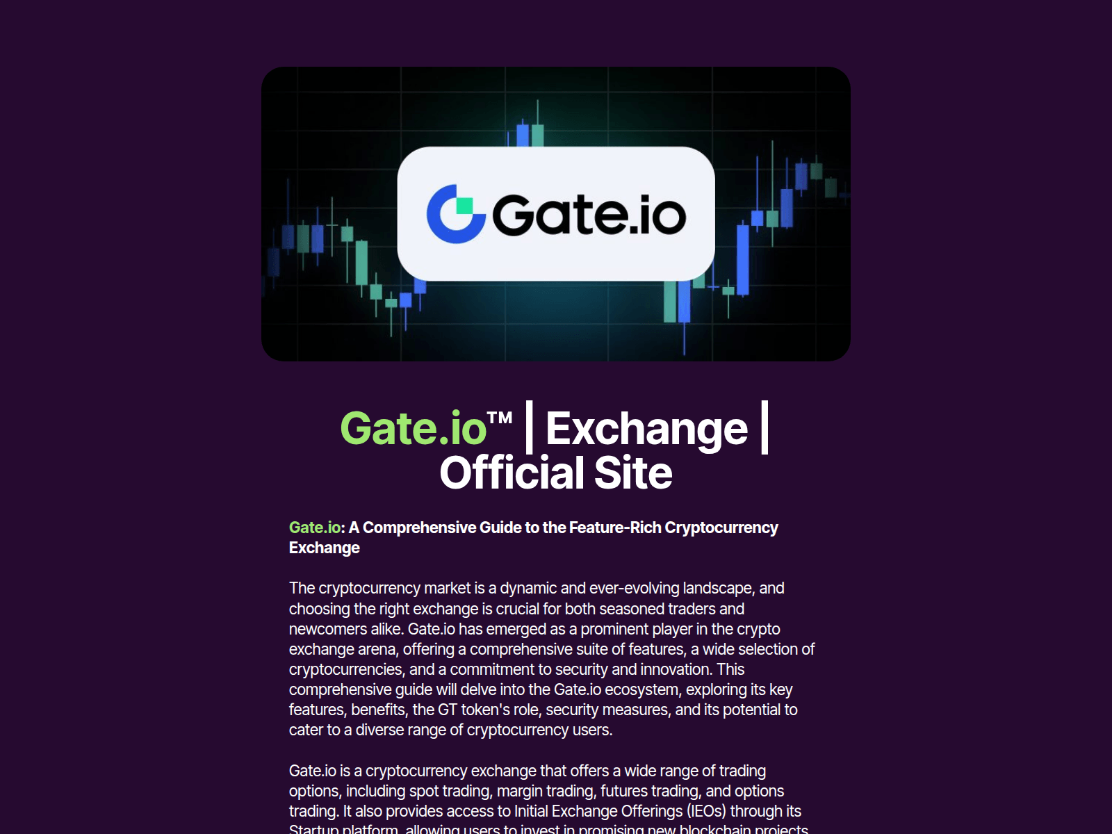 Screenshot of gate-io.github.io