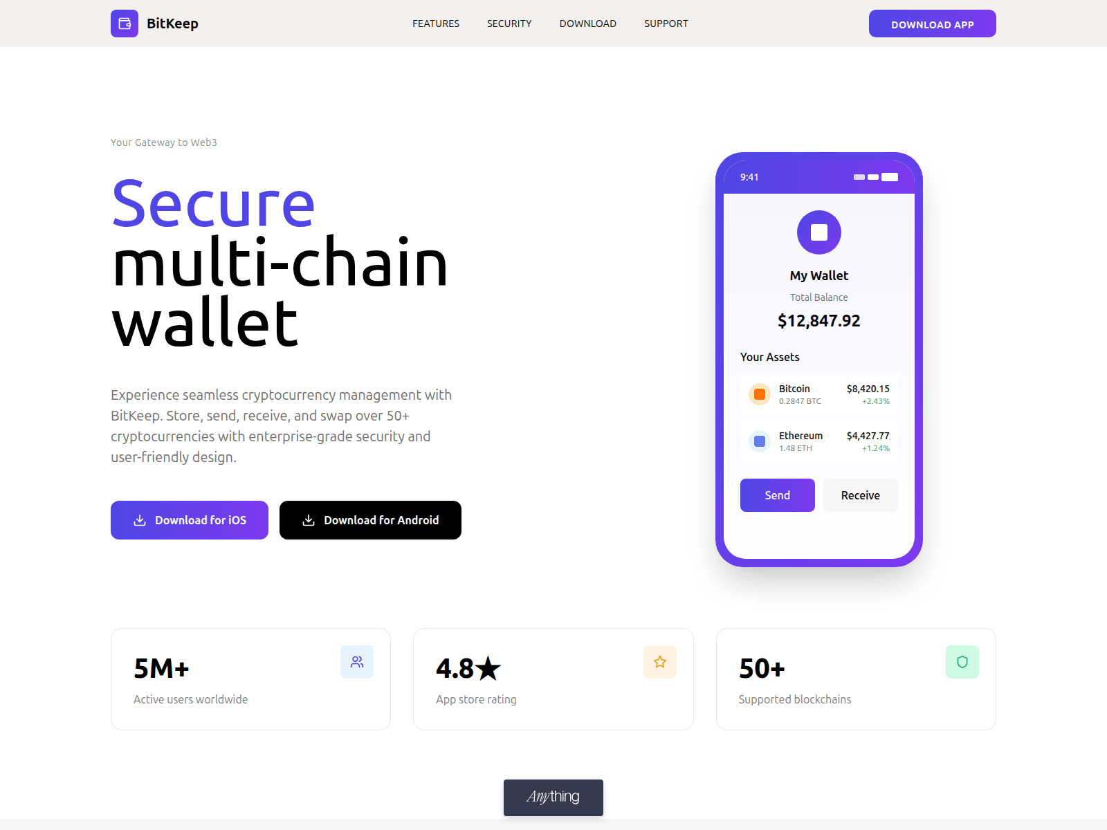 Screenshot of bitkeep-cloud-en.created.app
