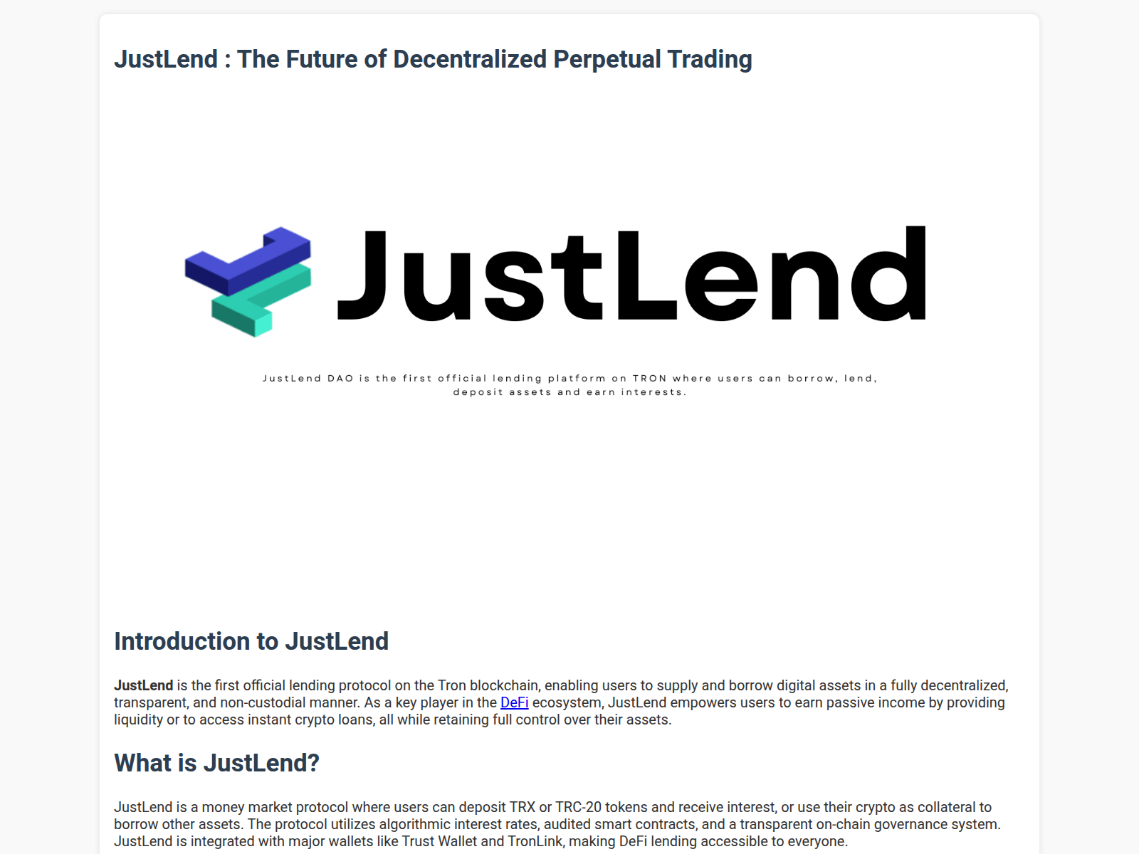 Screenshot of justlend-site.github.io