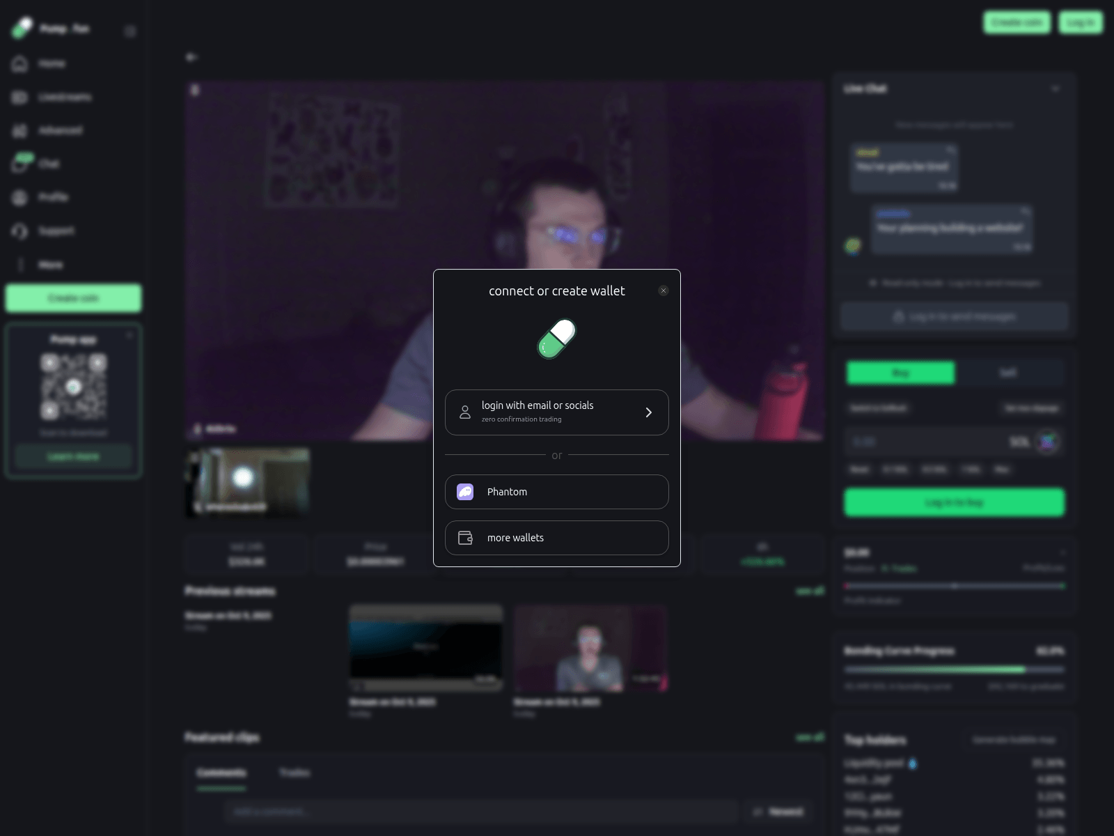 Screenshot of eupump.fun