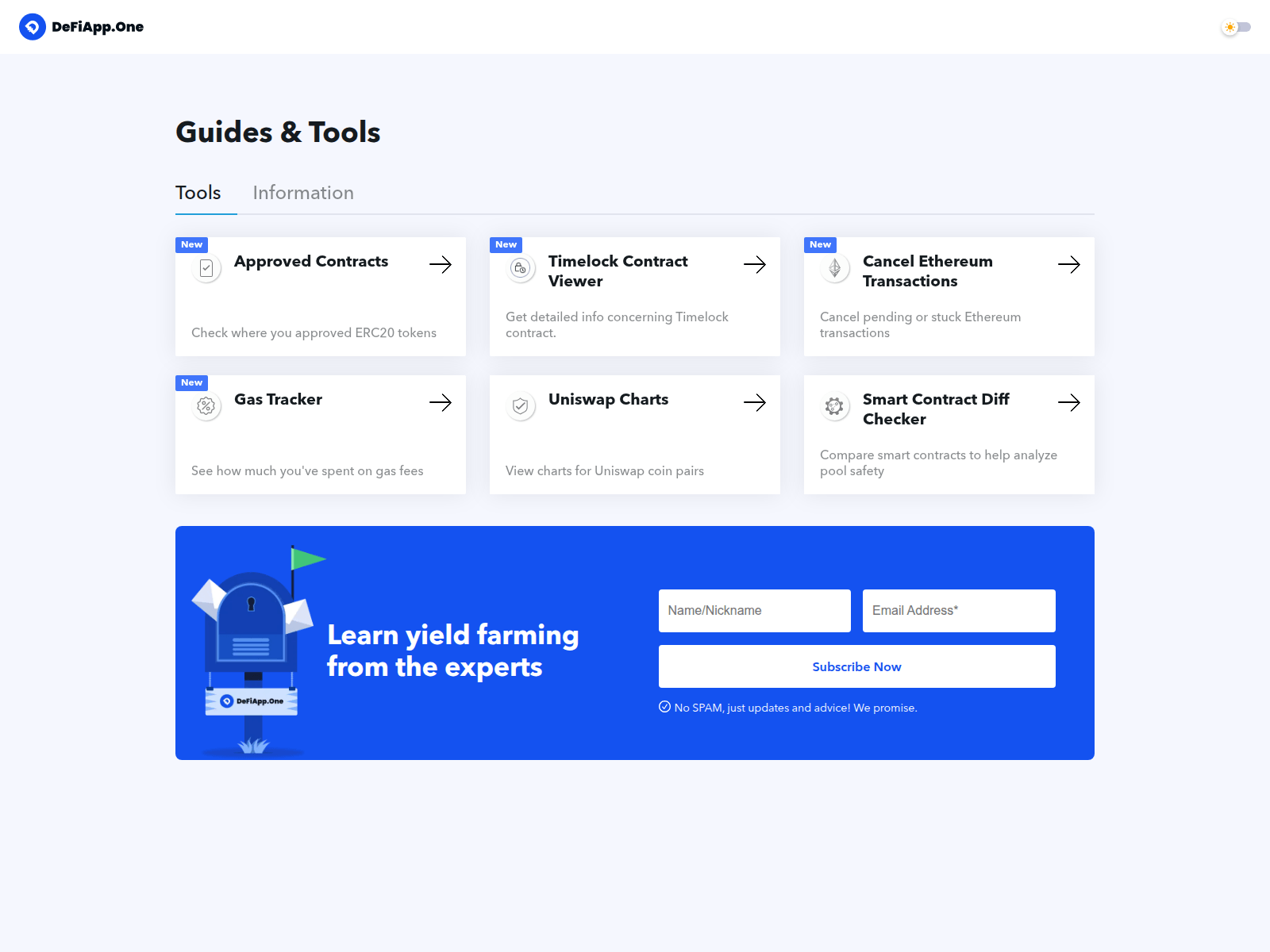 Screenshot of defiapp.netlify.app