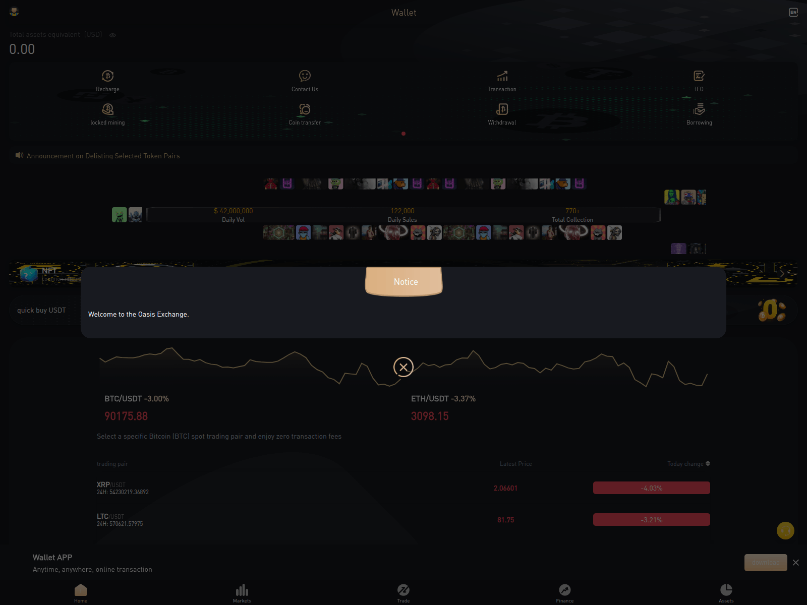 Screenshot of cryptobeam.cc