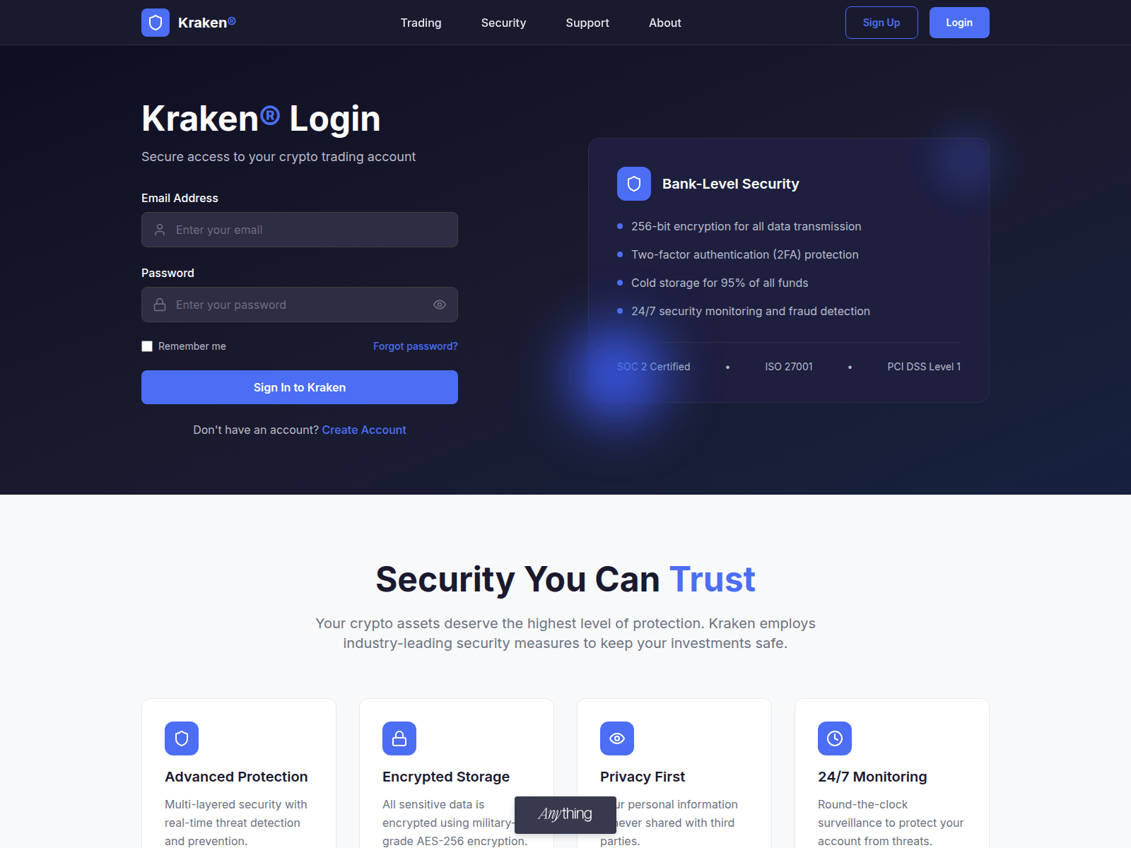 Screenshot of kraken-io.created.app