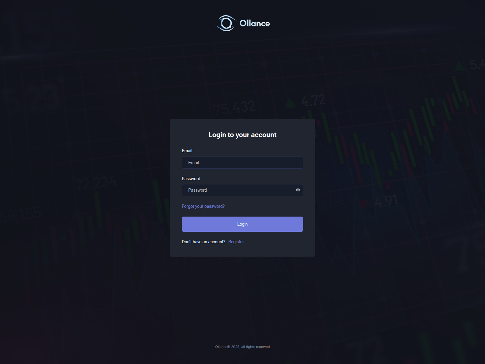 Screenshot of terminal.ollance.com
