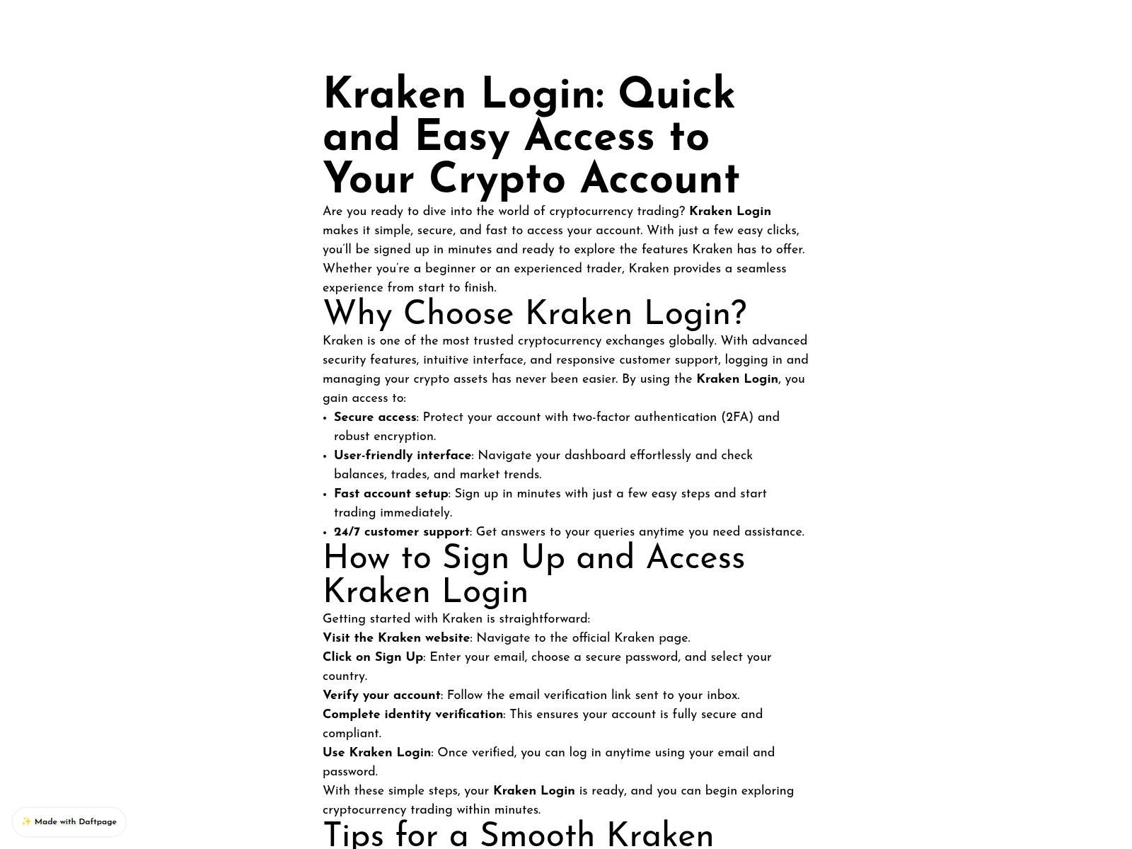 Screenshot of digital-kraken-docs.daftpage.com