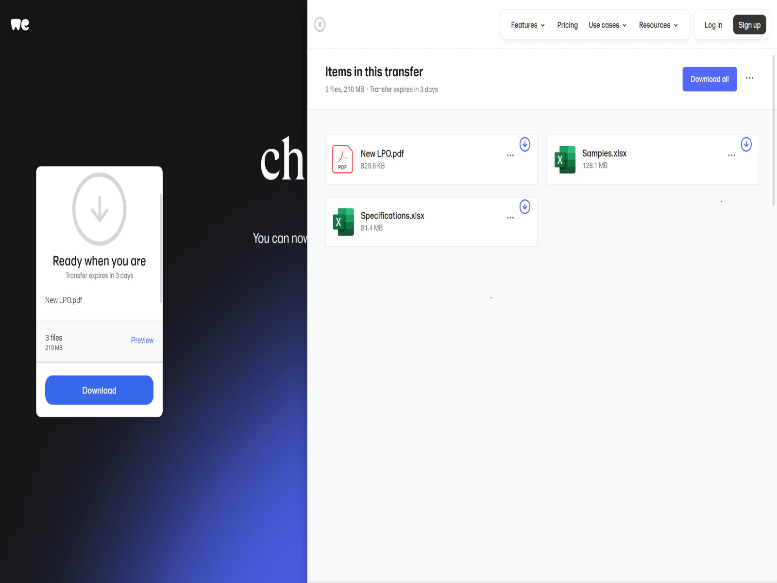 Screenshot of order-specificationfiles.vercel.app