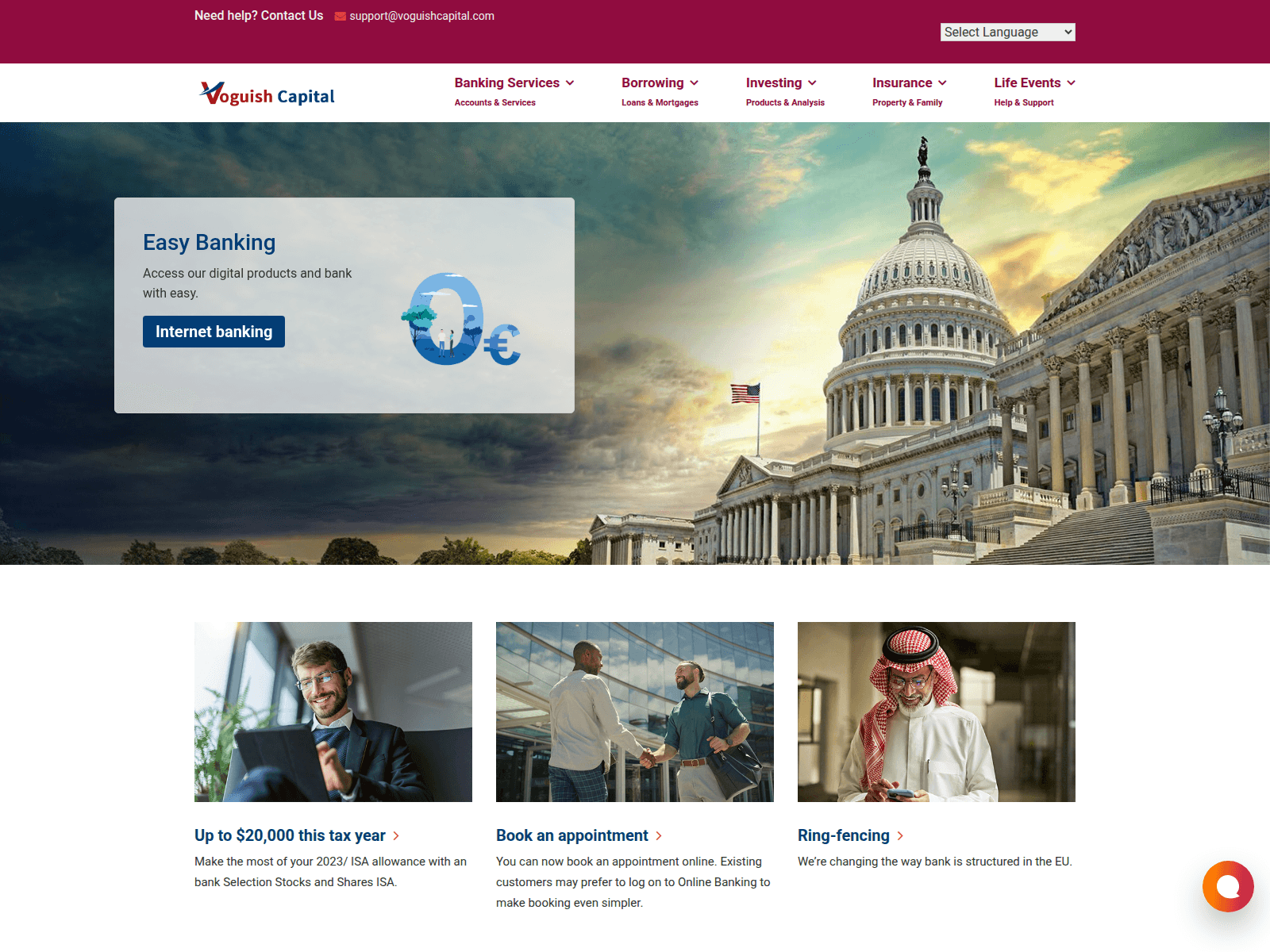 Screenshot of voguishcapital.com