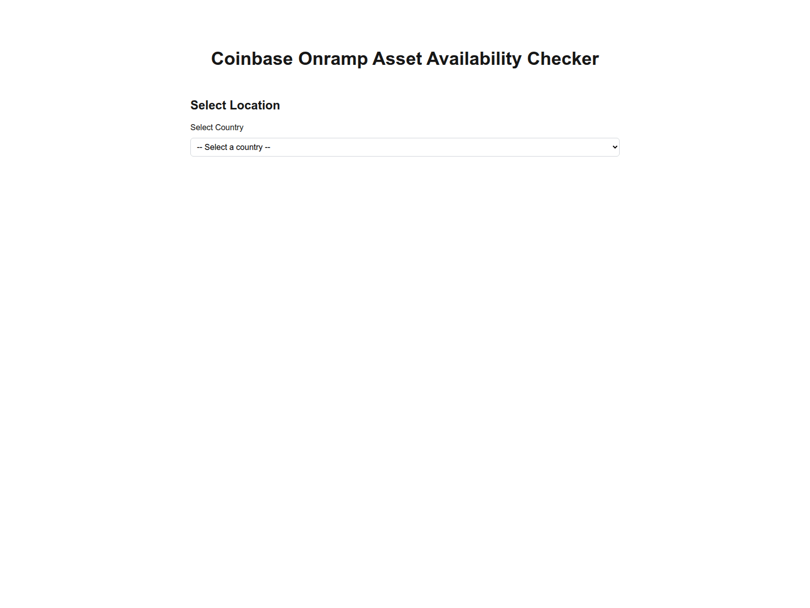 Screenshot of onramp-asset-availability.vercel.app