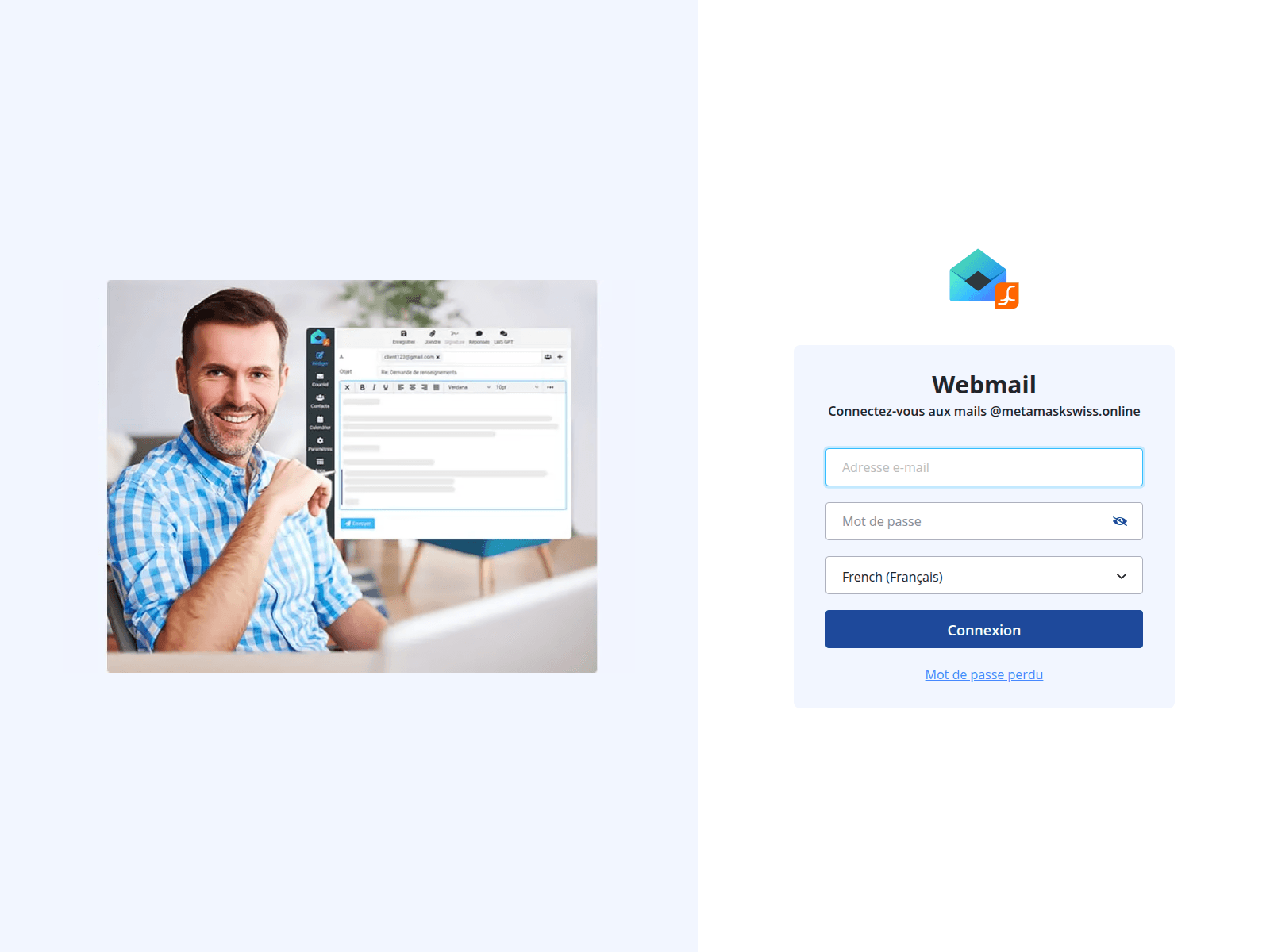 Screenshot of smtp.metamaskswiss.online