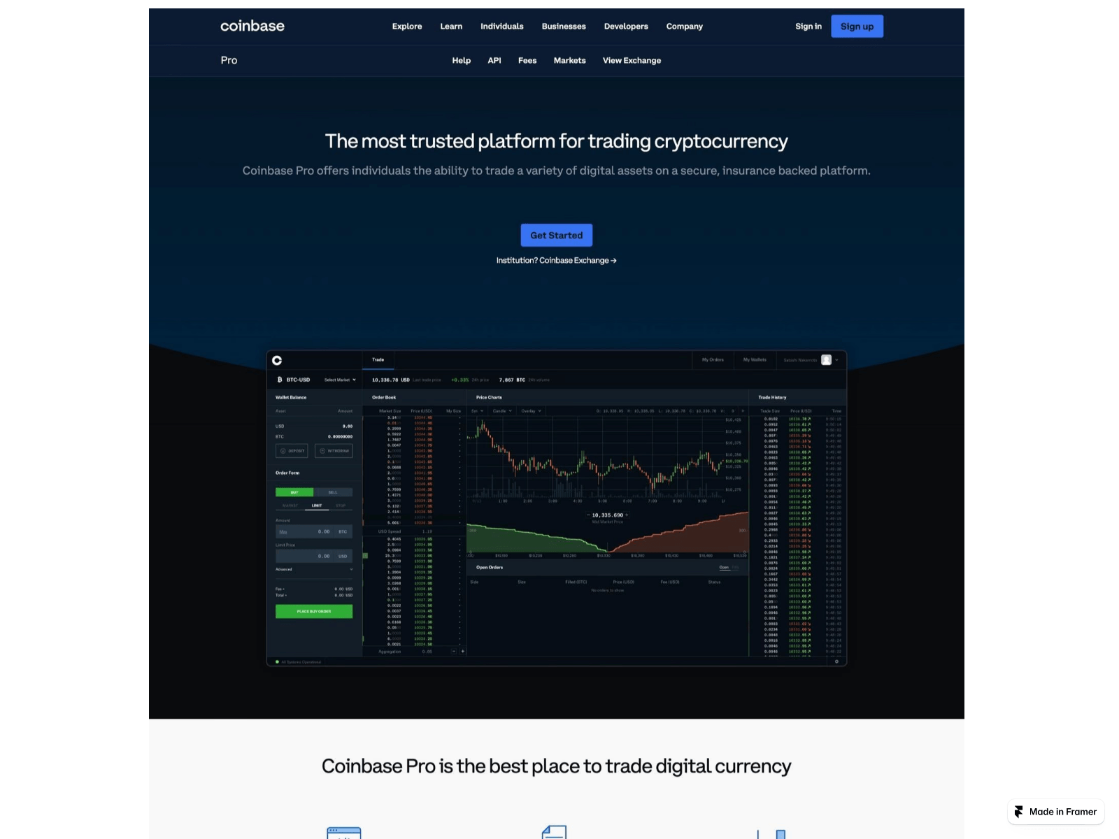 Screenshot of coinbed-acc.framer.ai