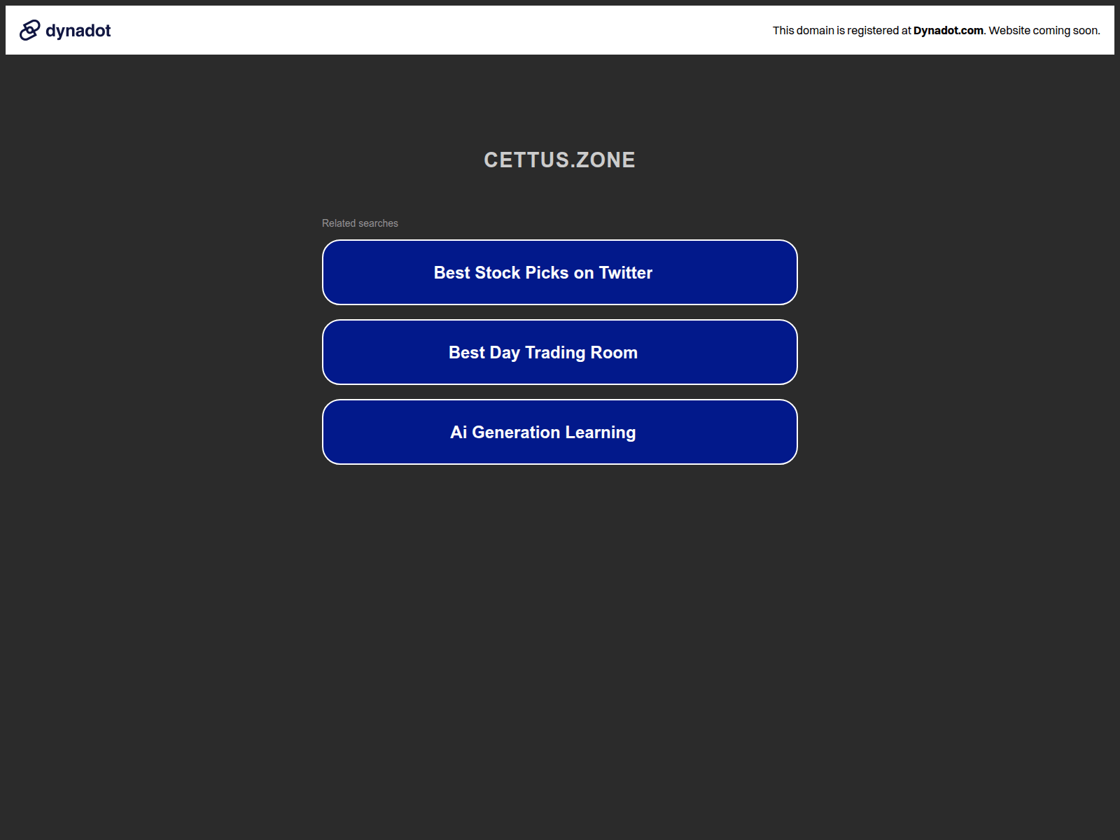 Screenshot of cettus.zone