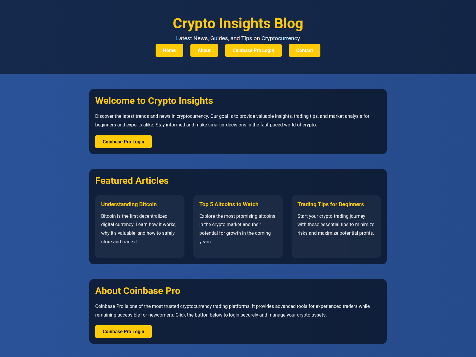 Screenshot of coinbas-pro-in-log.pages.dev