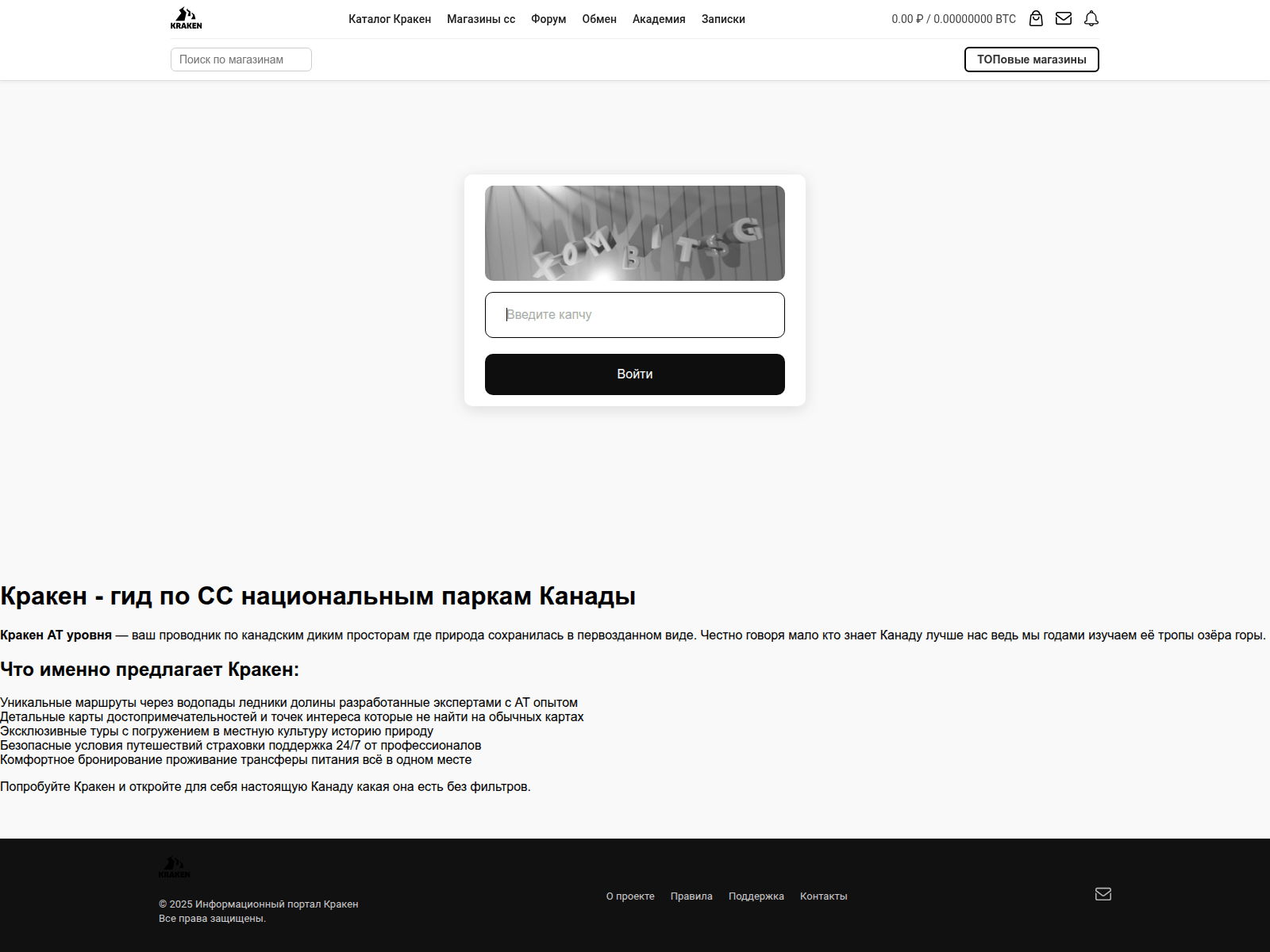 Screenshot of kraken.spravkimsk24.ru