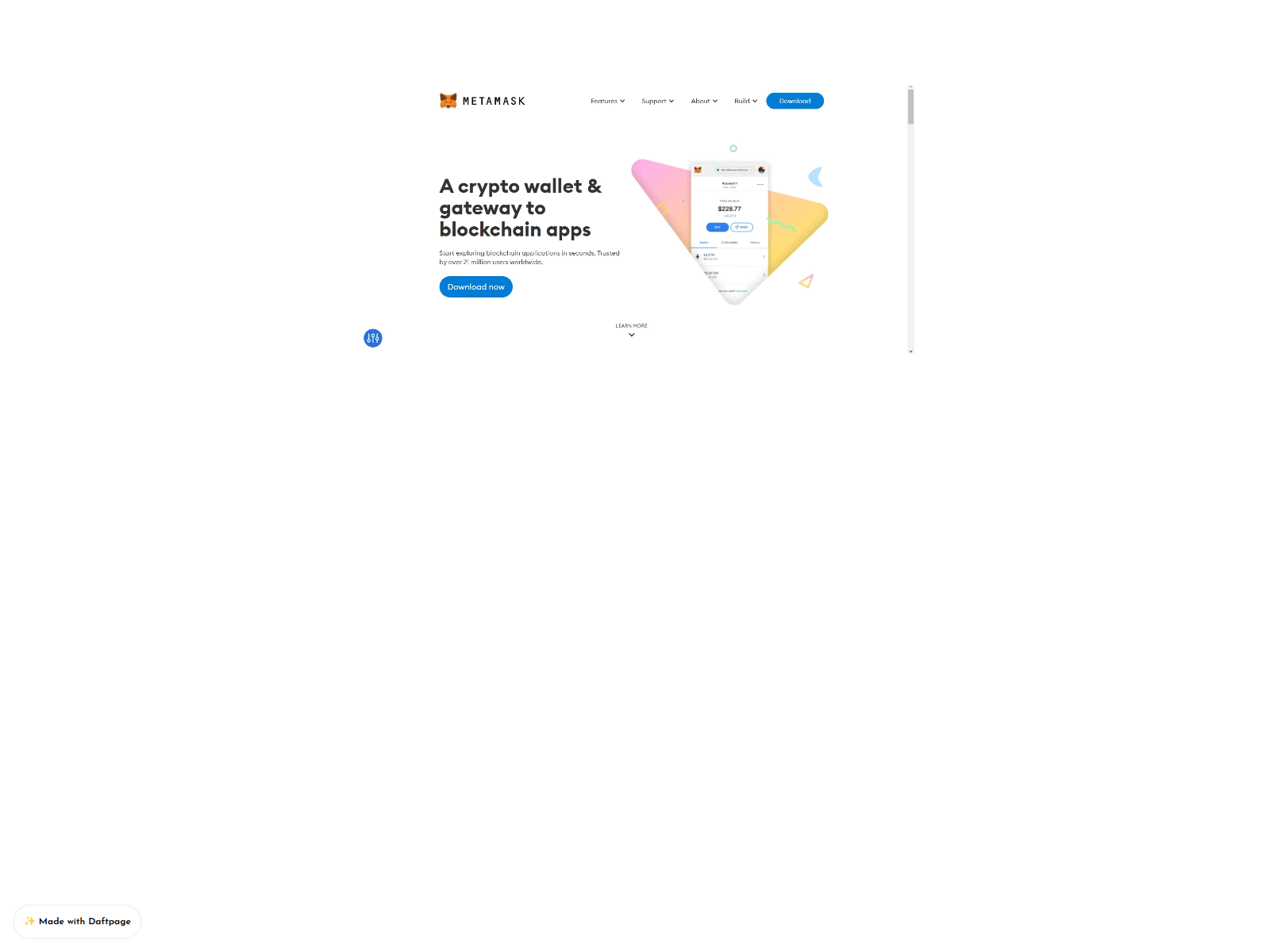 Screenshot of metamask-cdn-eng.daftpage.com