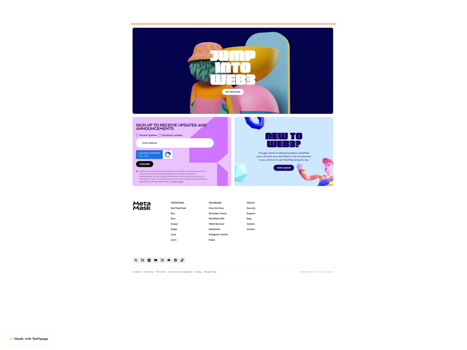 Screenshot of s-metmask-web.daftpage.com