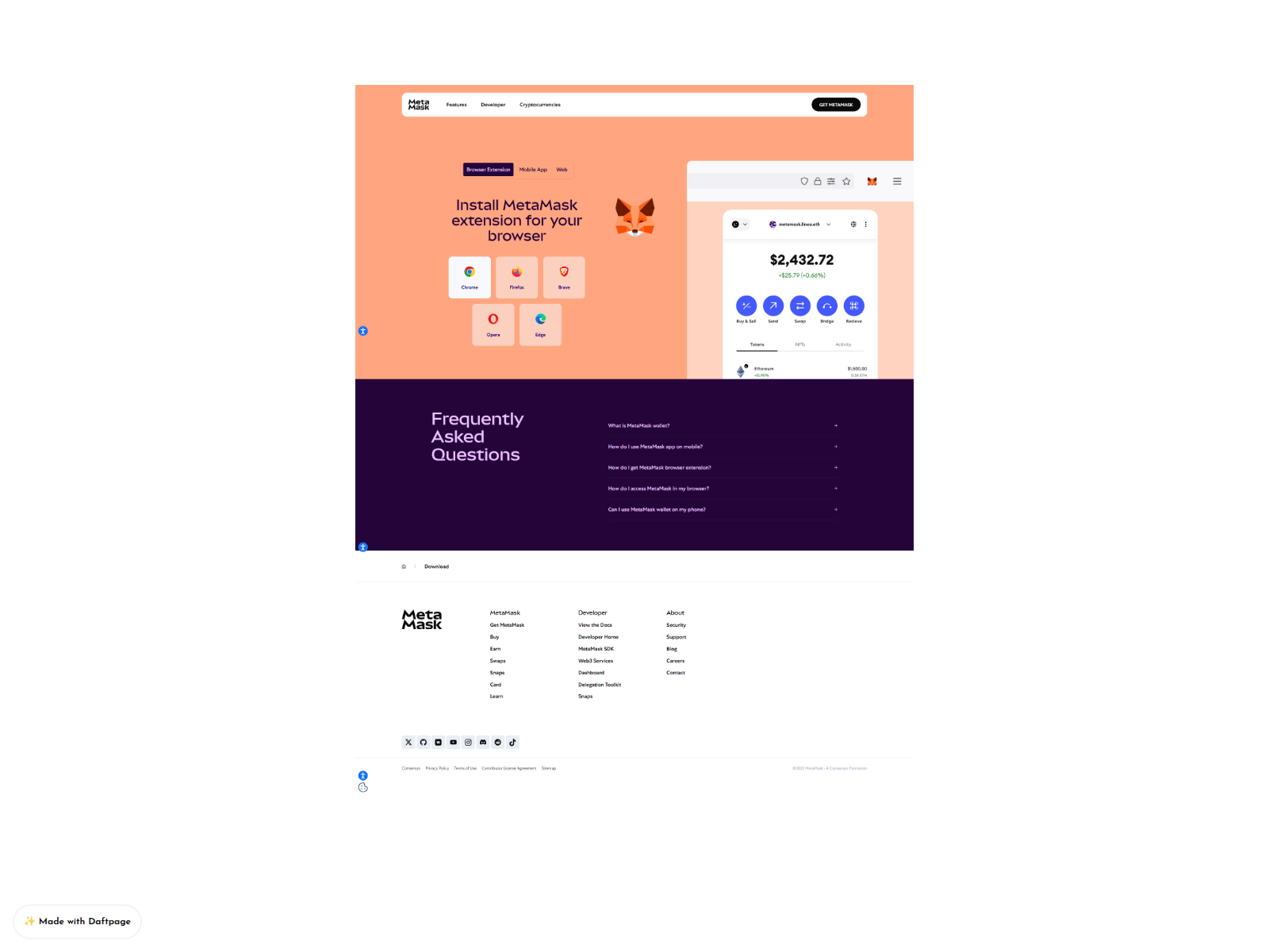 Screenshot of view-page-metamask-log.daftpage.com