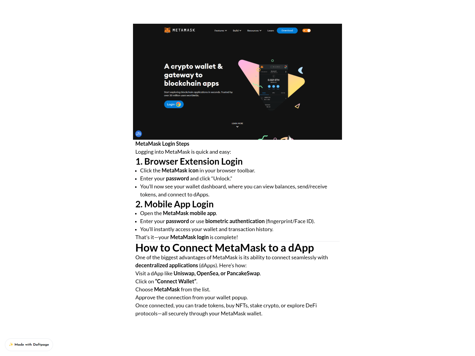 Screenshot of web-metamask-con.daftpage.com