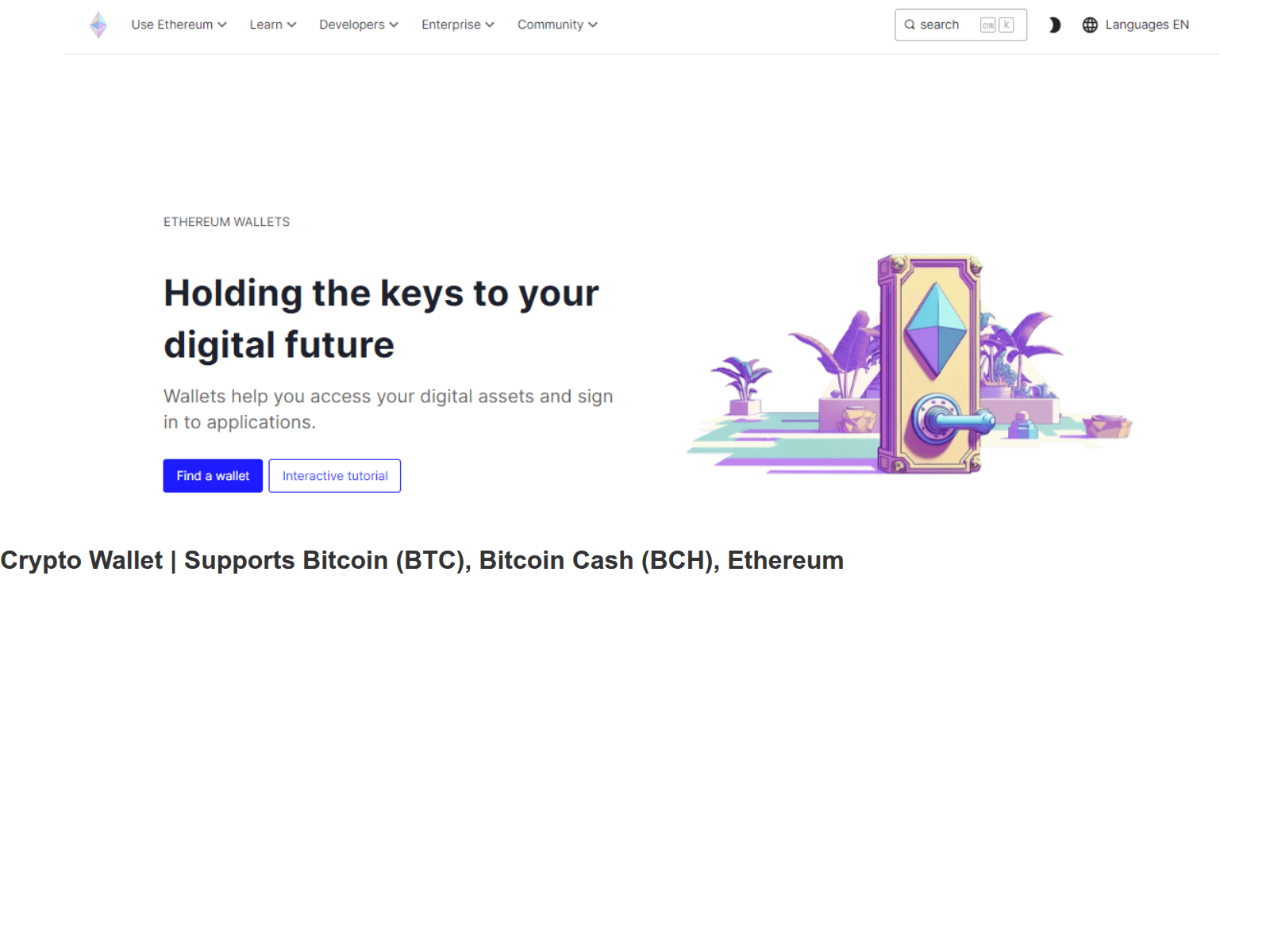 Screenshot of etthereumwaltit.webflow.io