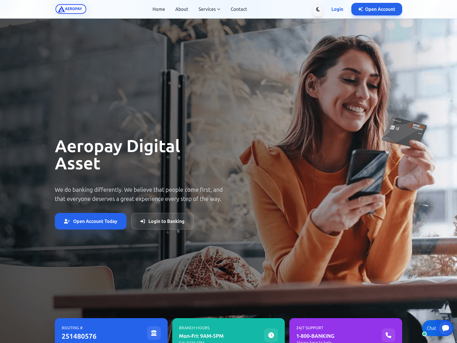 Screenshot of aeropaydigitalasset.com