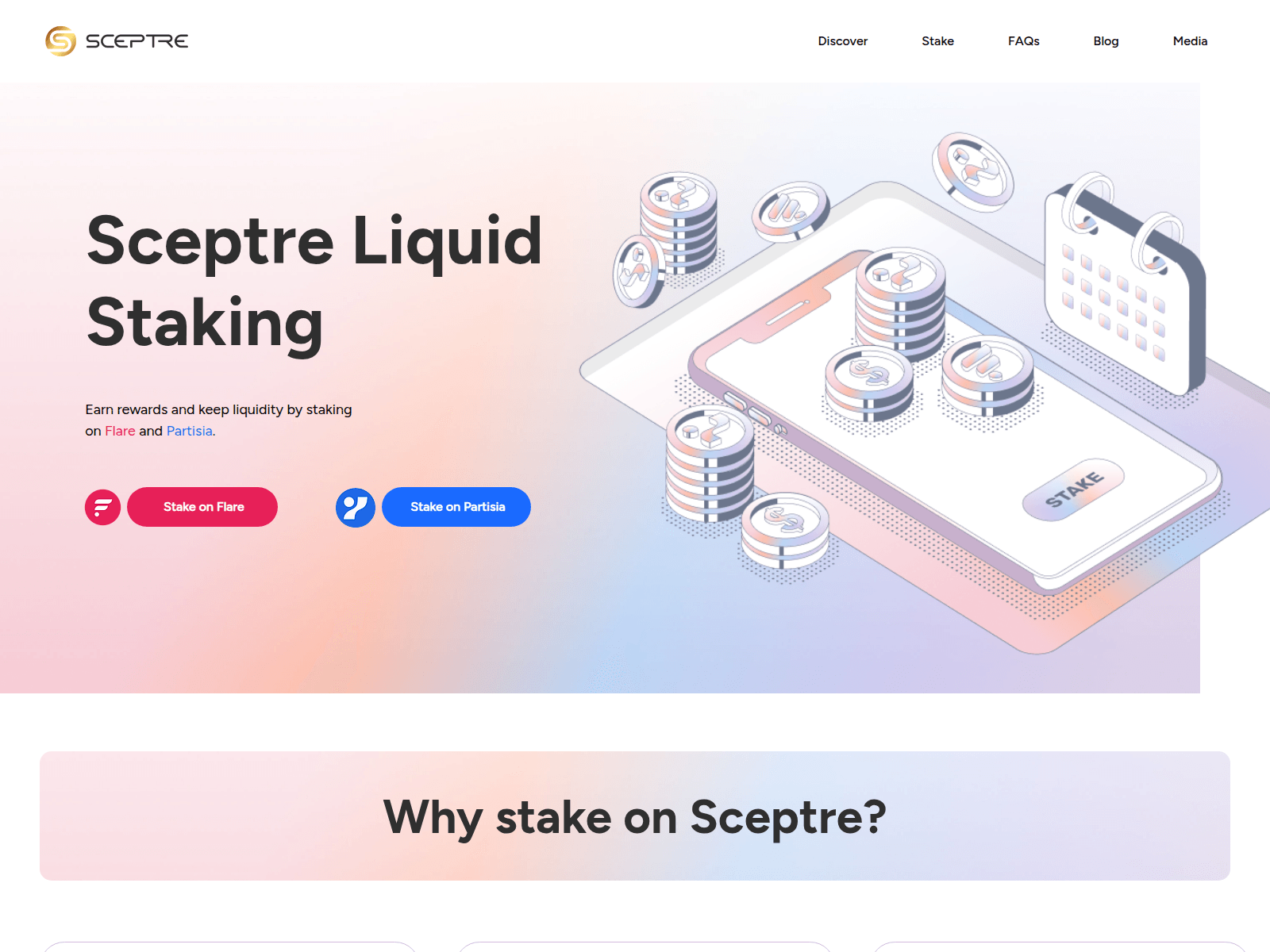 Screenshot of sceptre.finance