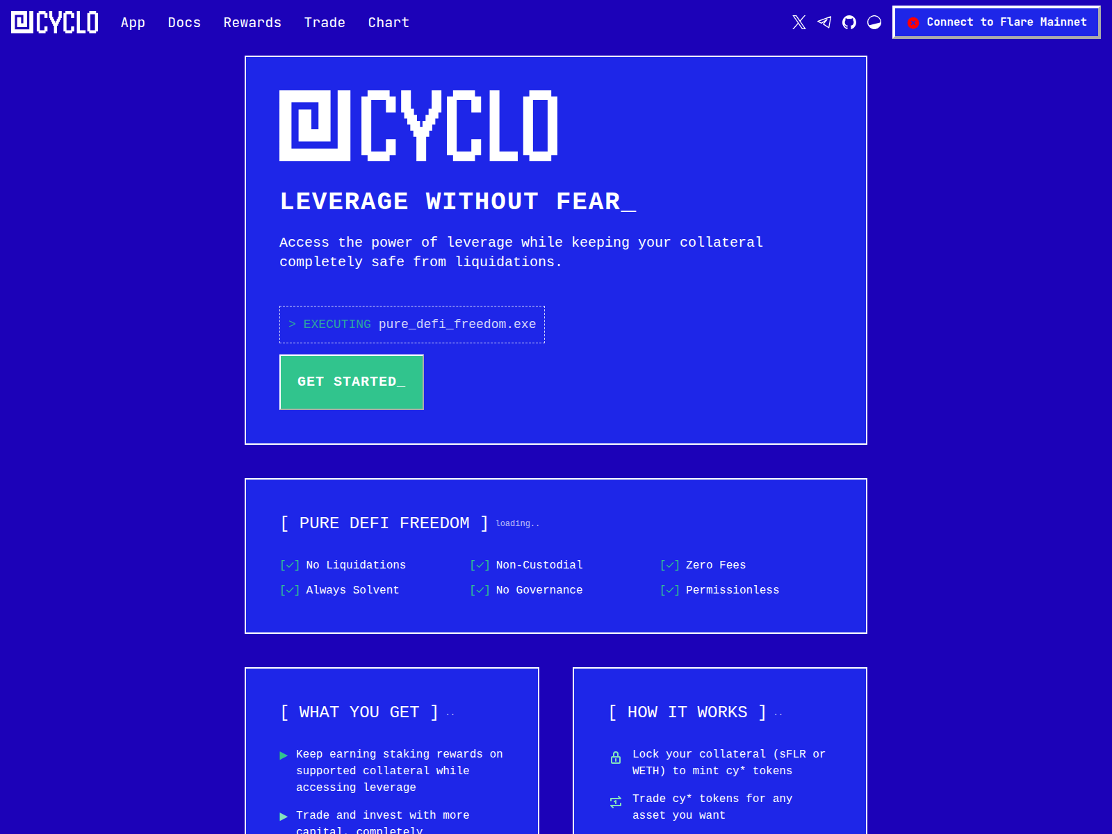 Screenshot of cyclofinance.com