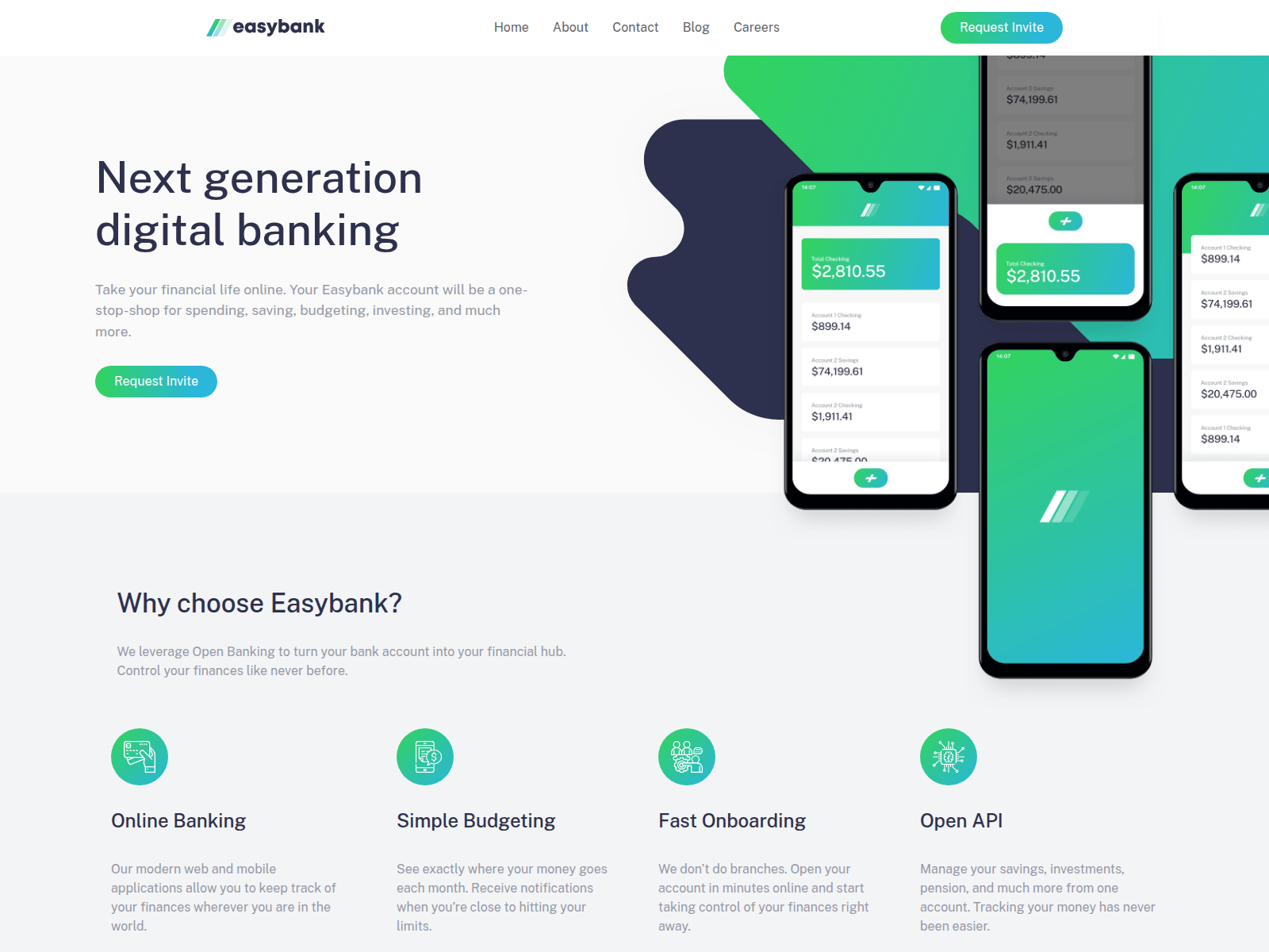 Screenshot of easybank-landing-page-eight-psi.vercel.app
