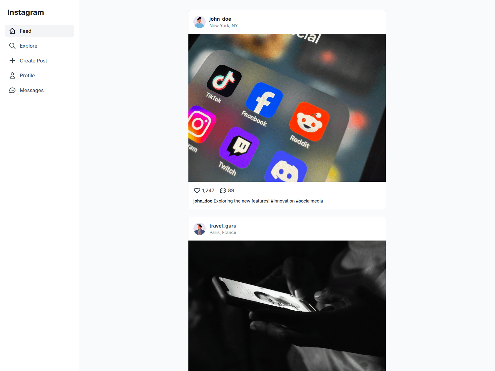 Screenshot of instagram-cloneepn7.rollout.site
