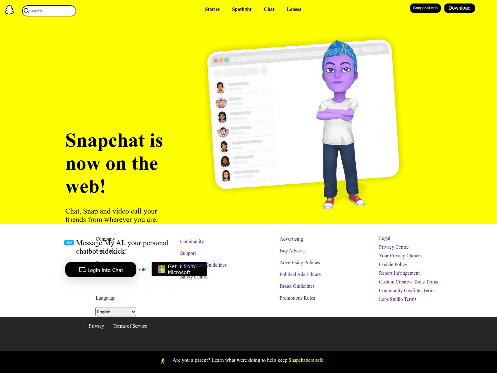 Screenshot of snapchat-web.vercel.app
