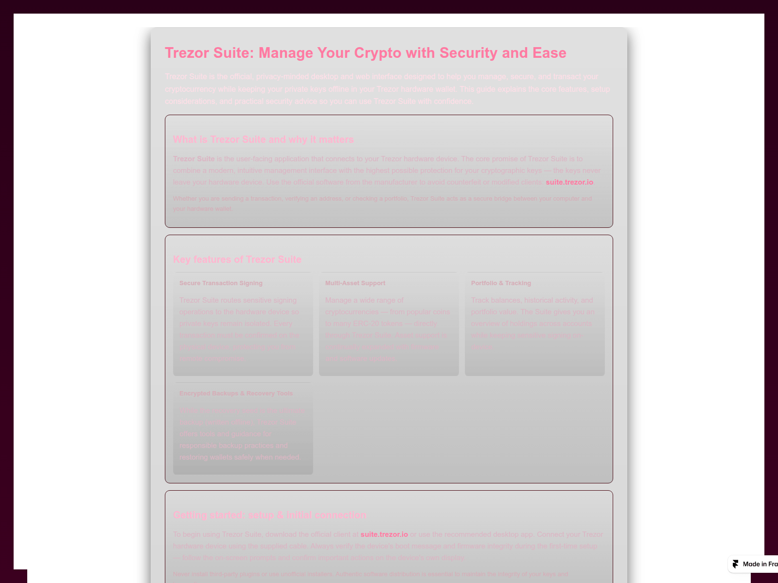 Screenshot of homepage-suites.framer.ai