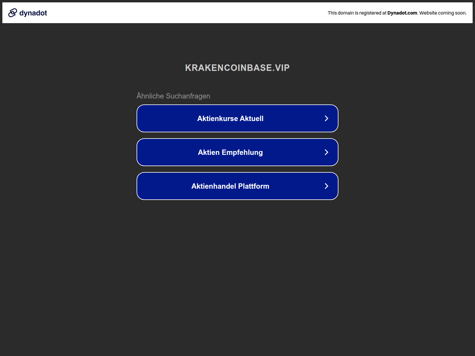 Screenshot of mail.krakencoinbase.vip