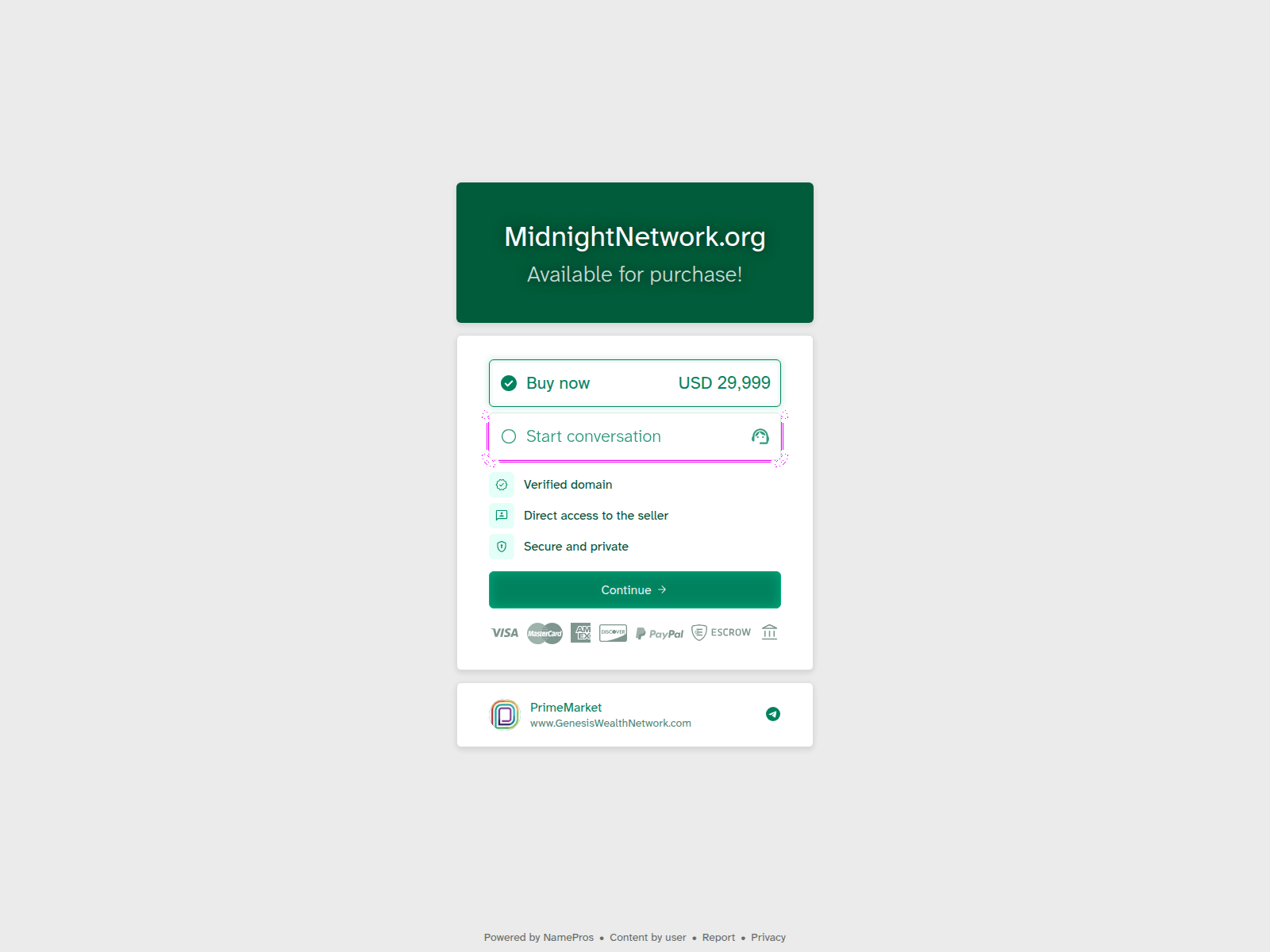 Screenshot of midnightnetwork.org