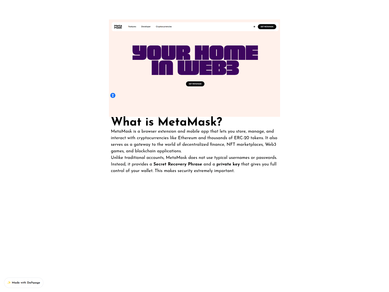Screenshot of pportal-metamsak-start.daftpage.com