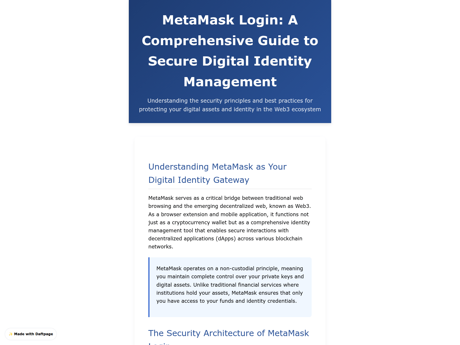 Screenshot of public-metamask-io.daftpage.com