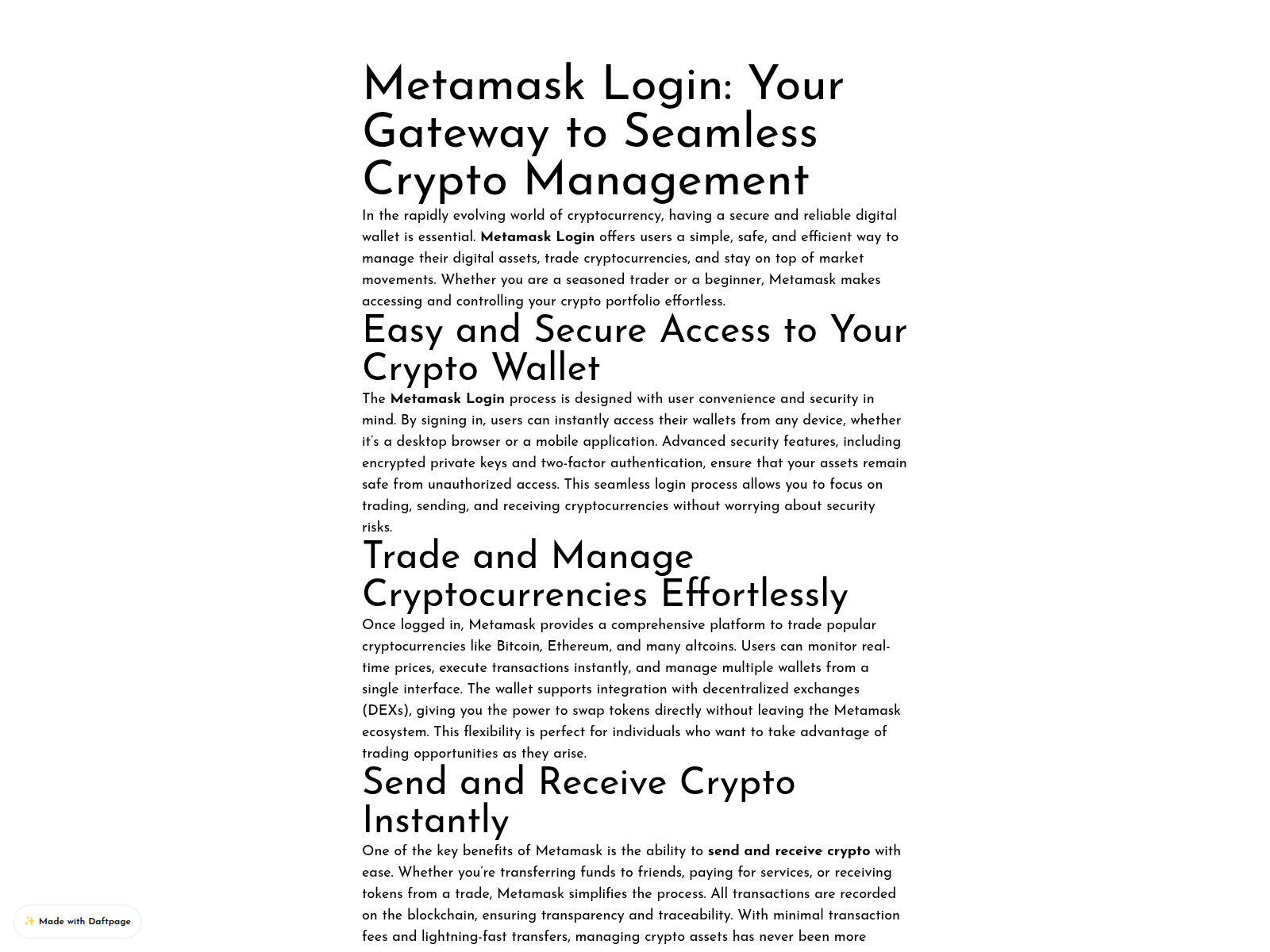 Screenshot of docs-metamask-eng.daftpage.com