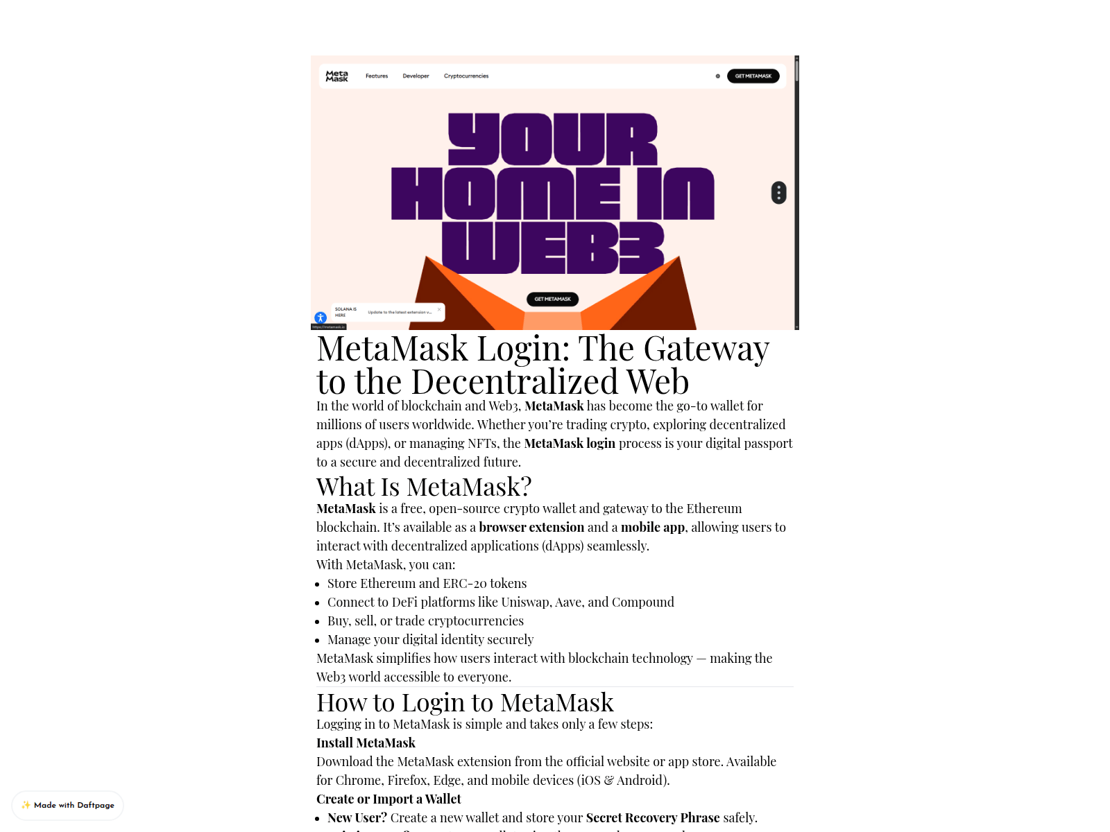 Screenshot of metamask-log-cdn.daftpage.com